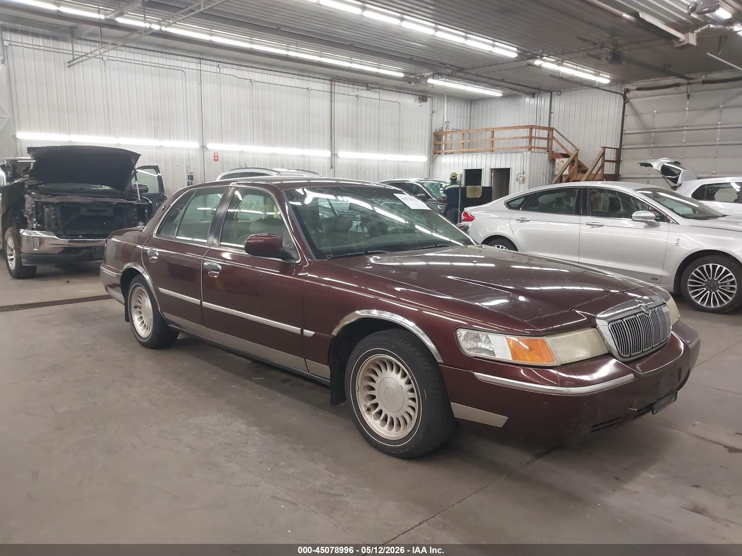 2001 Mercury Grand Marquis Ls Темно-бордовый vin: 2MEFM75W11X618594