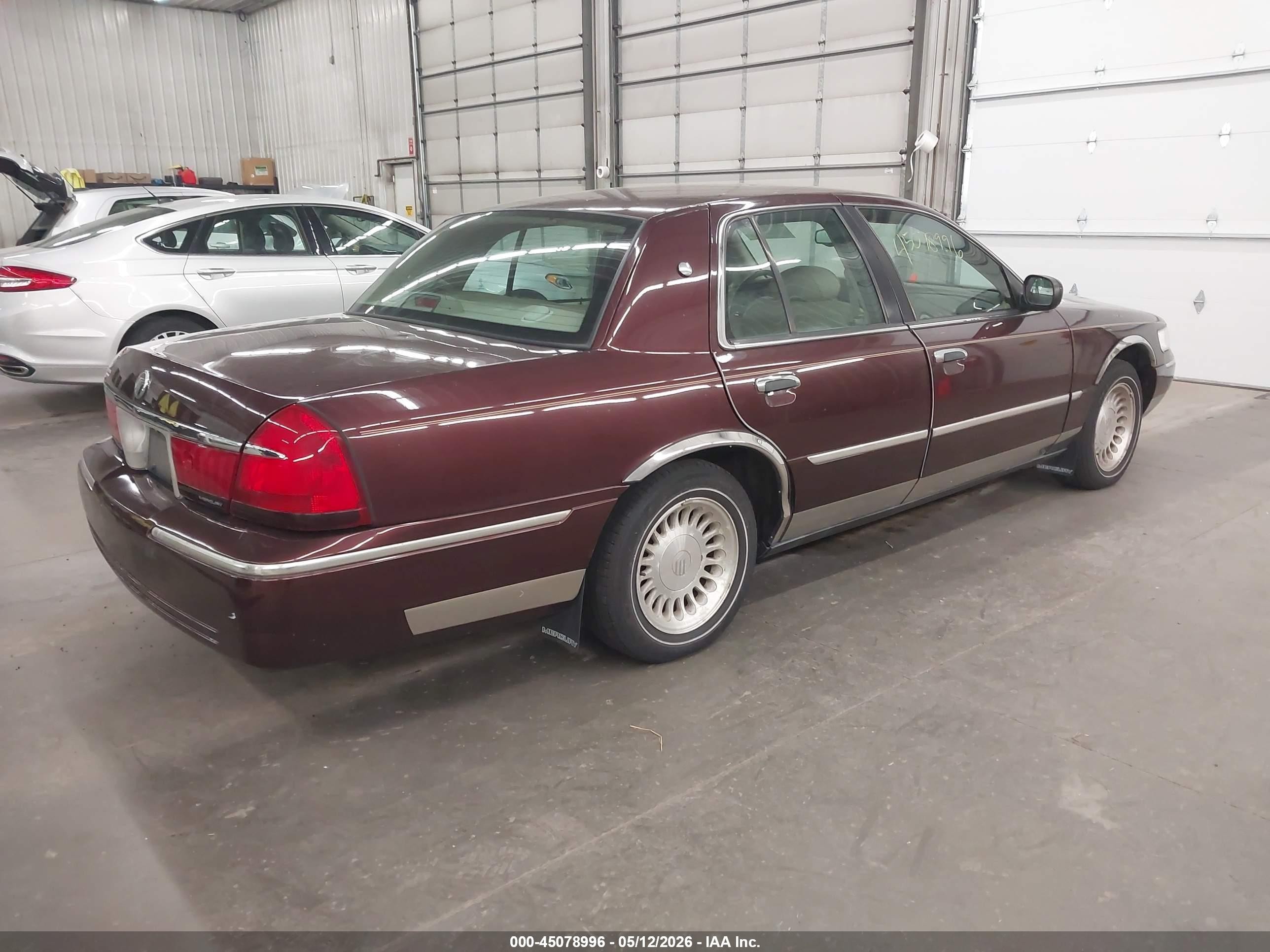 2001 Mercury Grand Marquis Ls Maroon vin: 2MEFM75W11X618594