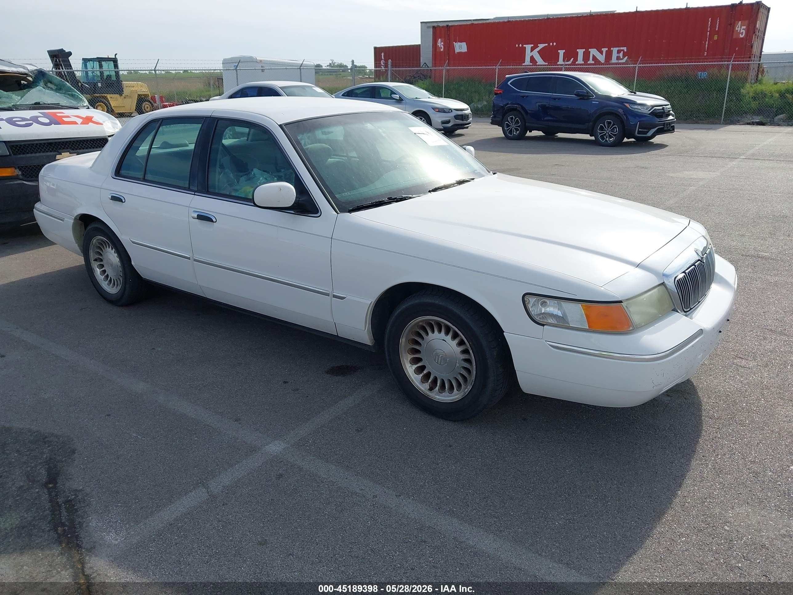 2001 Mercury Grand Marquis Ls Белый vin: 2MEFM75W11X654771