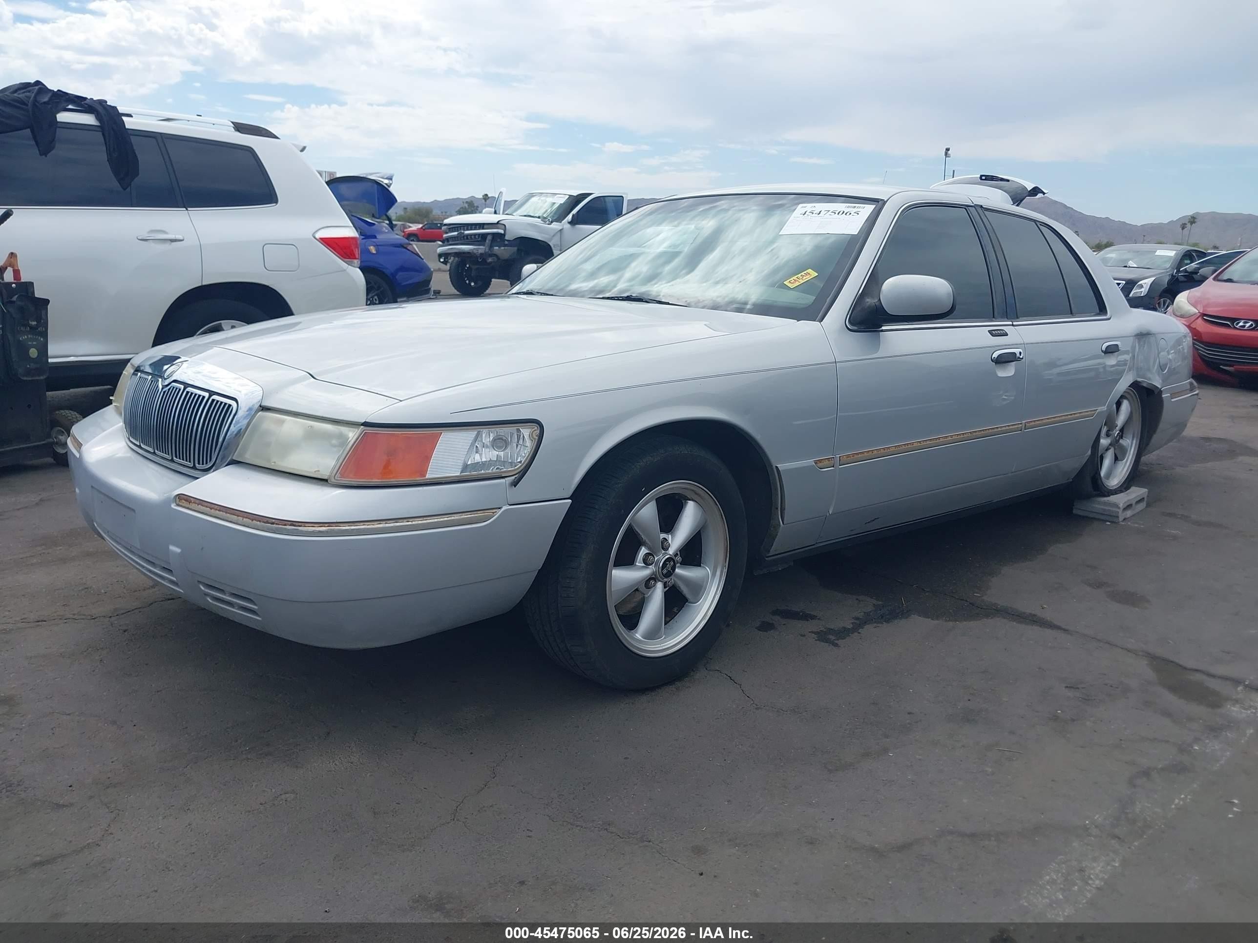2002 Mercury Grand Marquis Ls Silver vin: 2MEFM75W12X644226