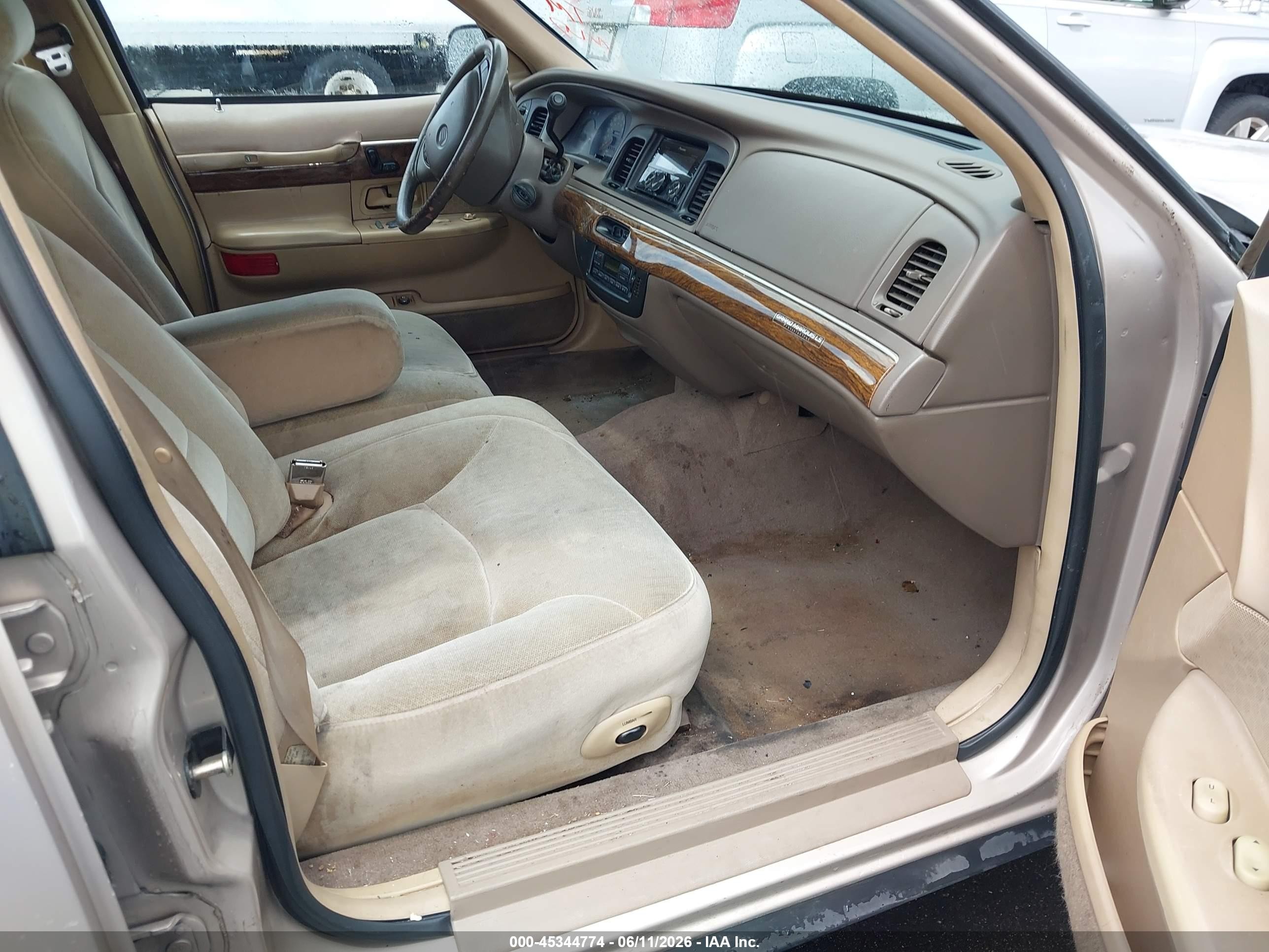 1998 Mercury Grand Marquis   Beige vin: 2MEFM75W1WX628274