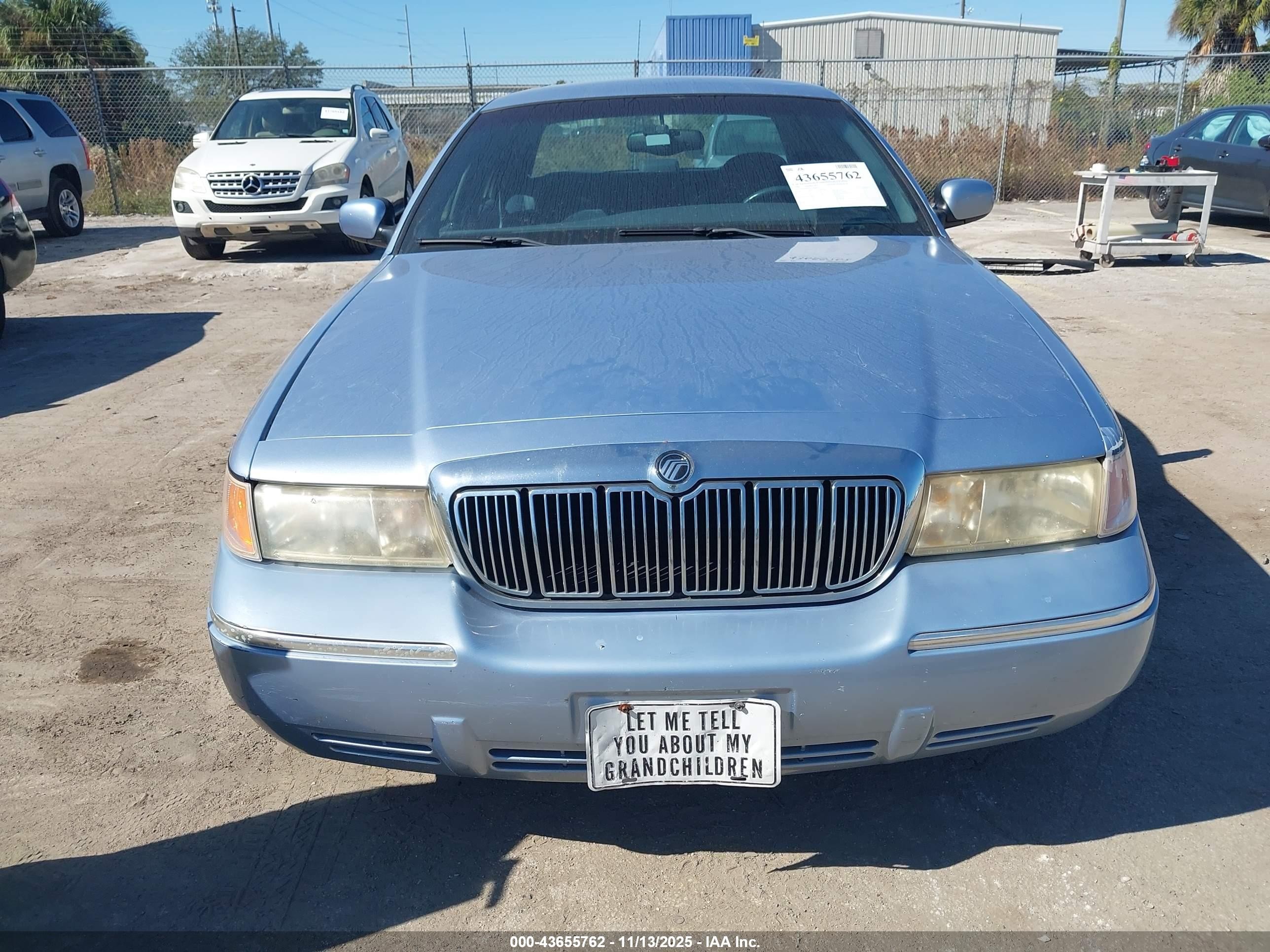 1998 Mercury Grand Marquis   Blue vin: 2MEFM75W1WX682027