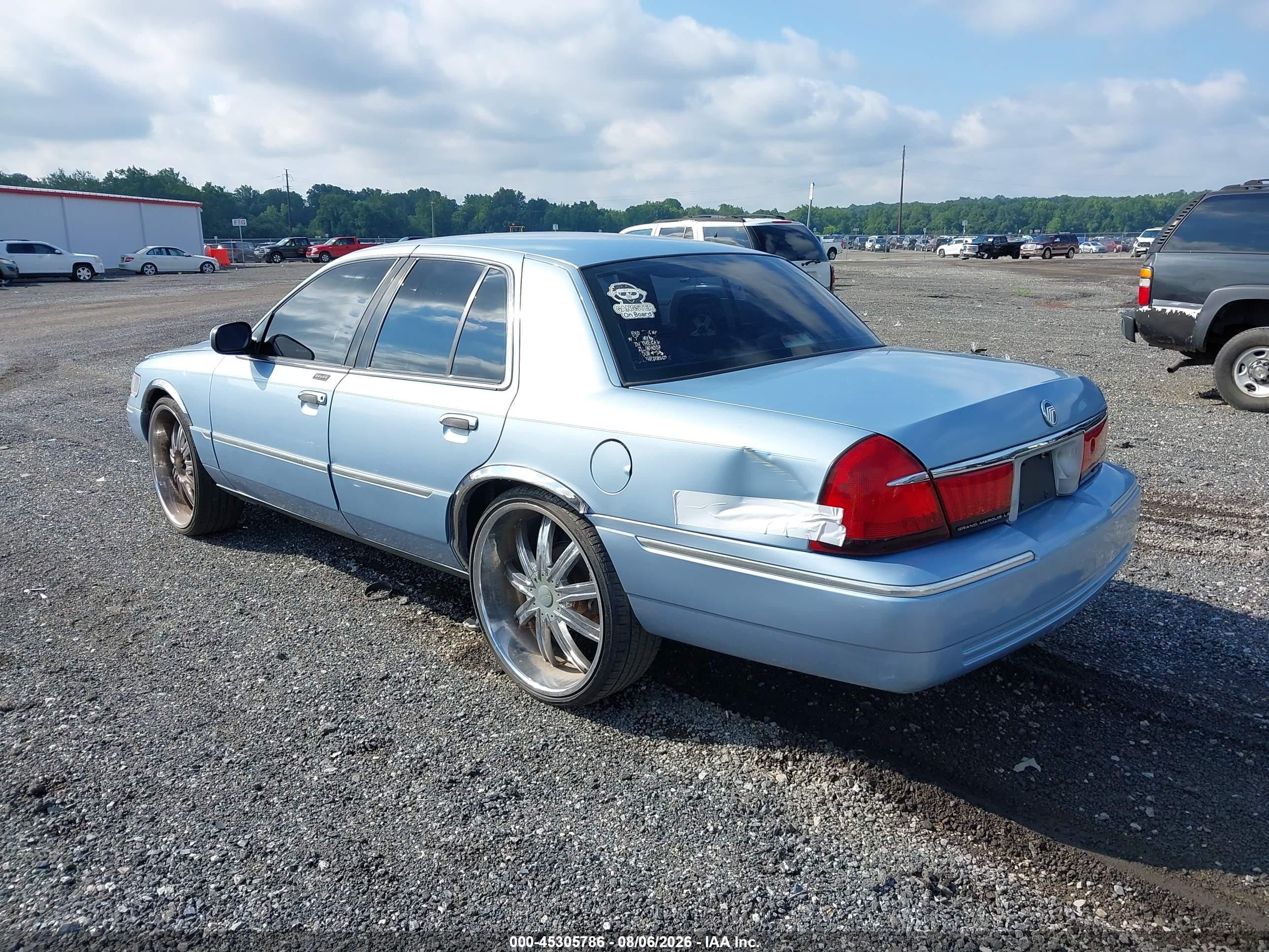 2000 Mercury Grand Marquis Ls Blue vin: 2MEFM75W1YX734758