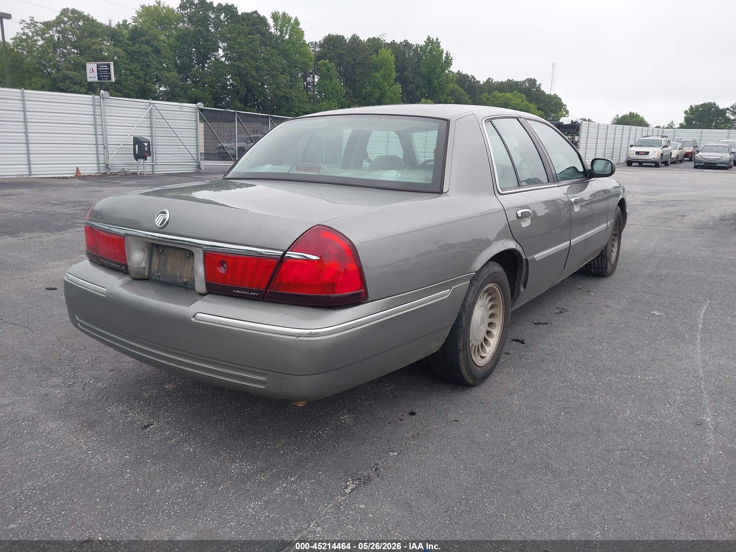 2001 Mercury Grand Marquis Ls Серый vin: 2MEFM75W21X641091
