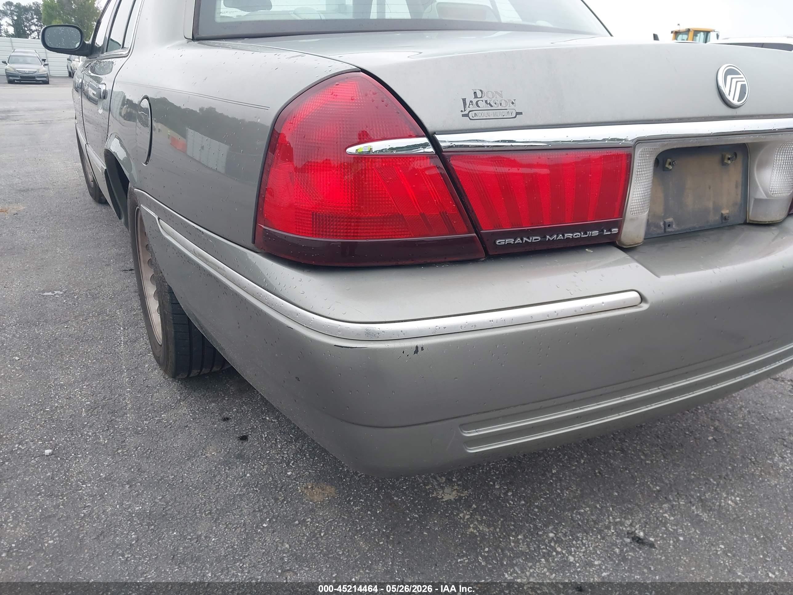 2001 Mercury Grand Marquis Ls Серый vin: 2MEFM75W21X641091