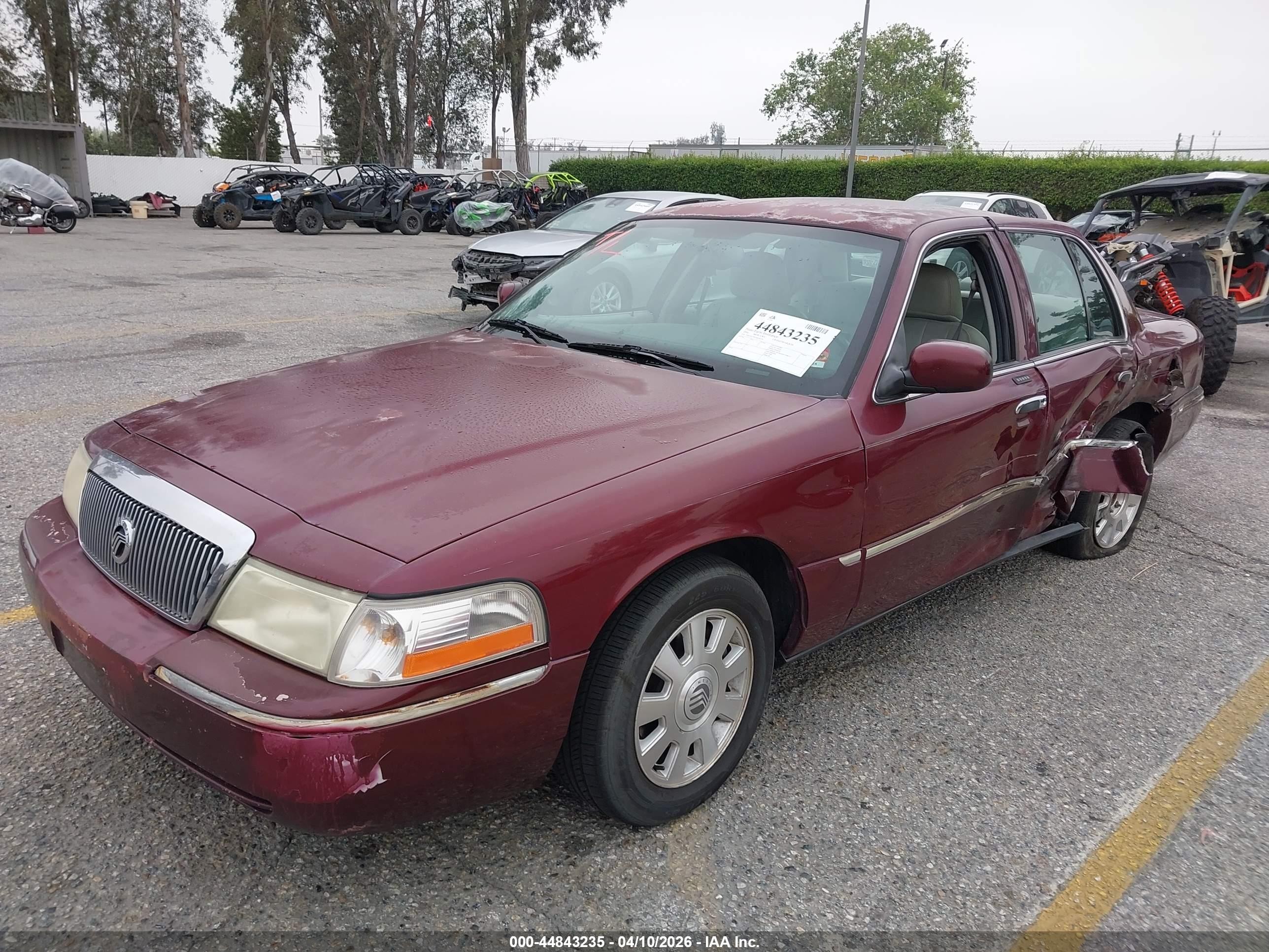 2004 Mercury Grand Marquis Ls Бордовый vin: 2MEFM75W24X646599