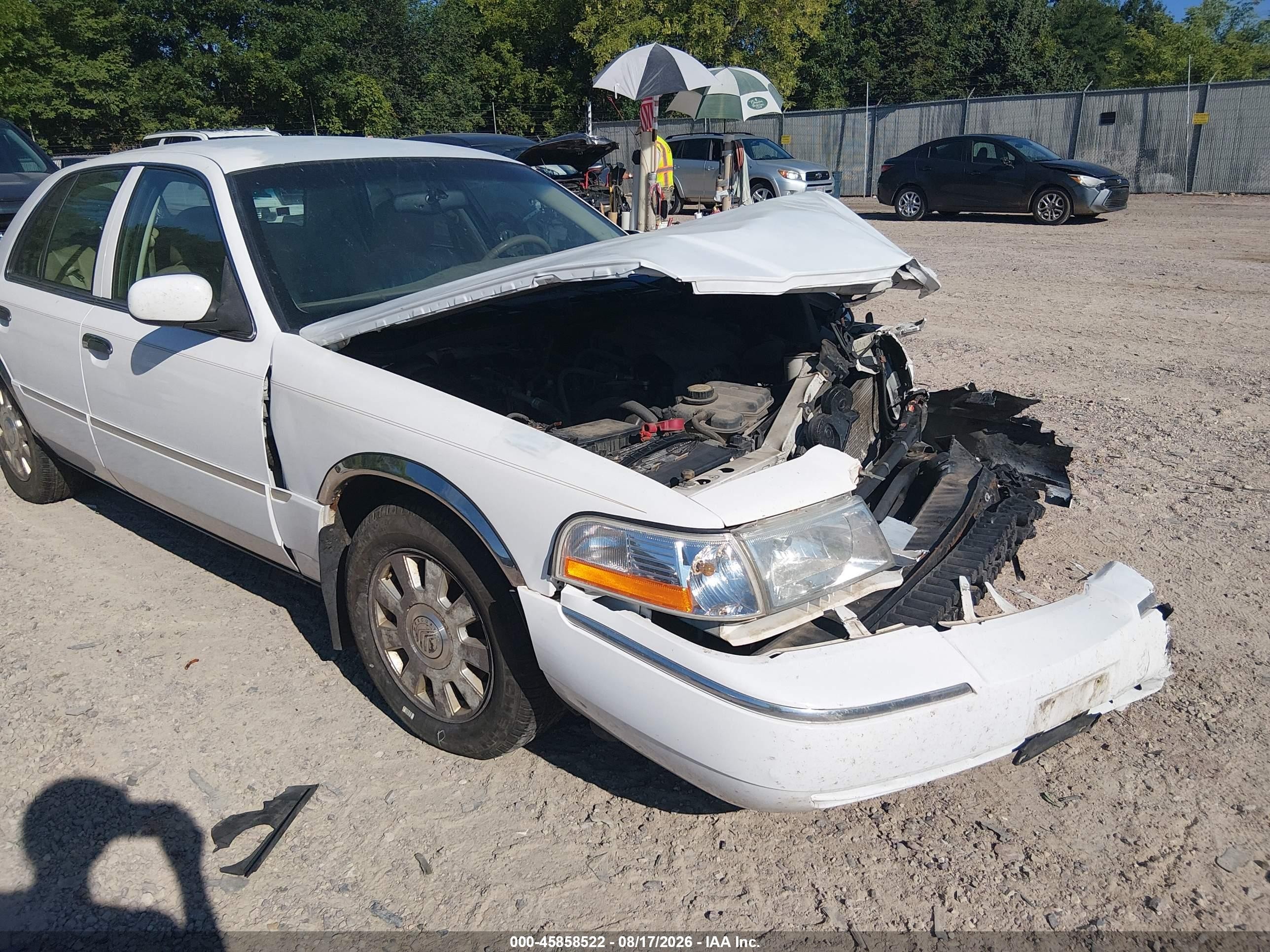 2005 Mercury Grand Marquis Ls/lse Белый vin: 2MEFM75W25X607867