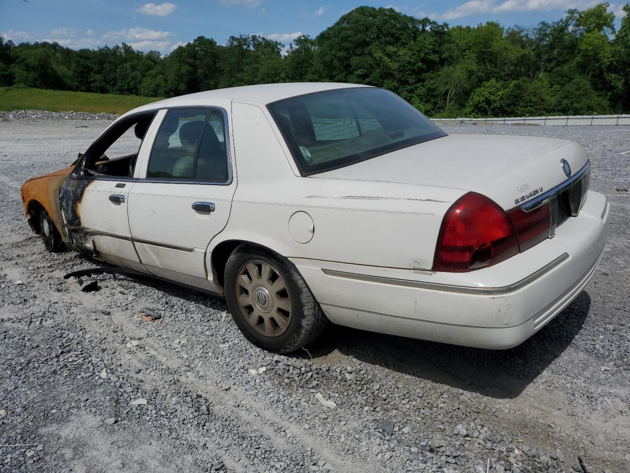 2005 Mercury Grand Marquis Ls White vin: 2MEFM75W25X656518