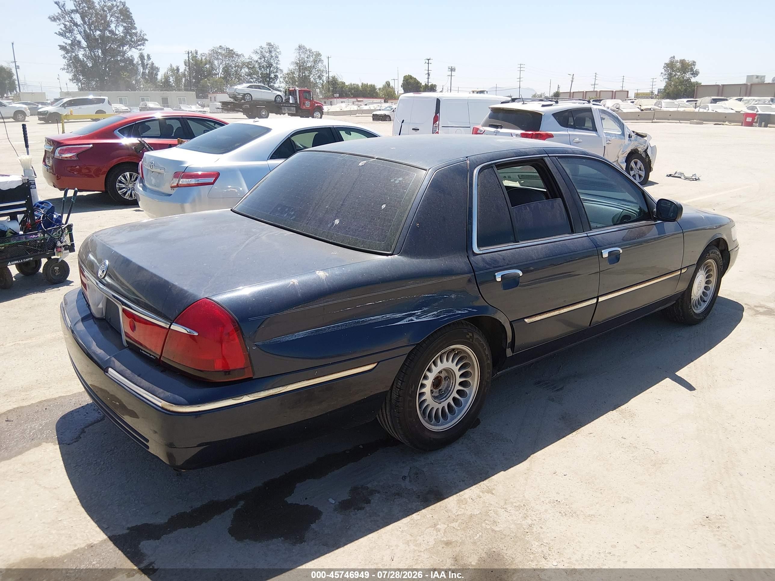 2000 Mercury Grand Marquis Ls Dark Blue vin: 2MEFM75W2YX641991