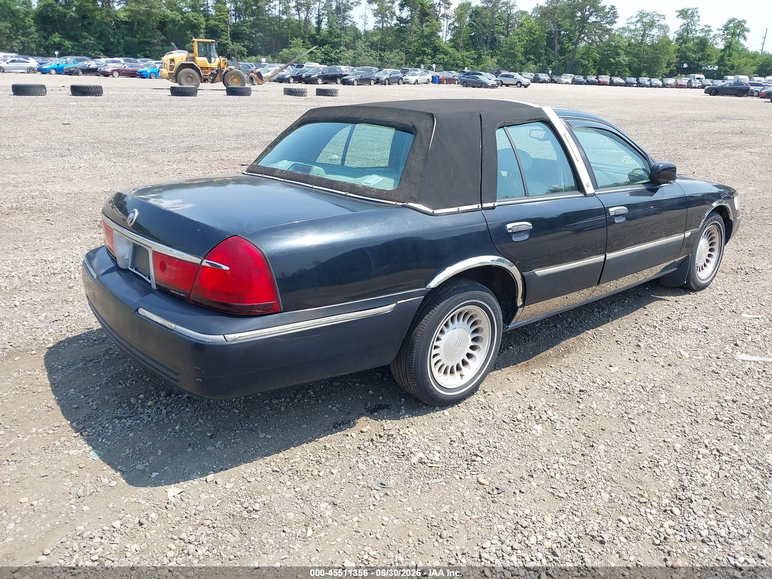 2000 Mercury Grand Marquis Ls Black vin: 2MEFM75W2YX653574