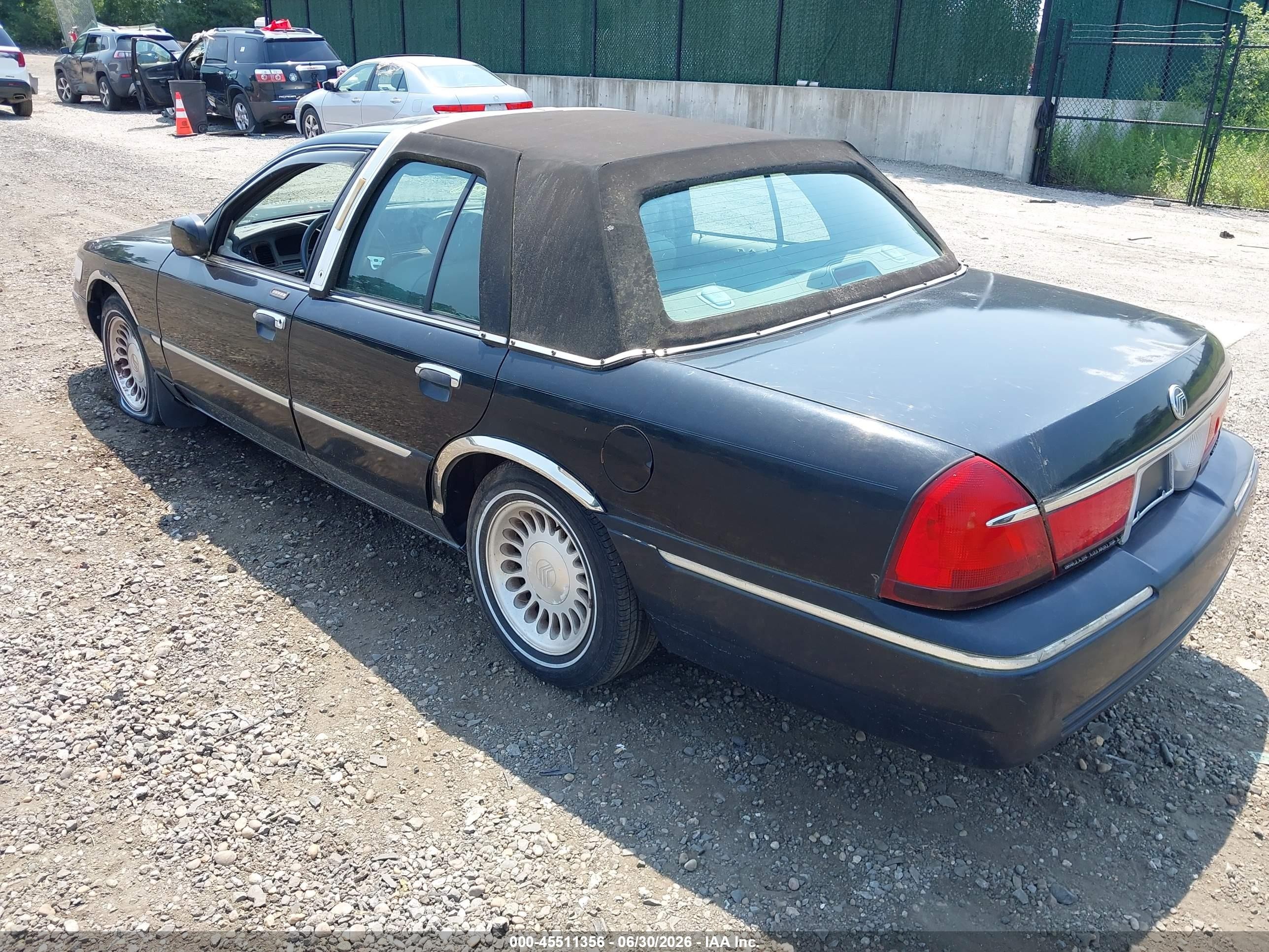 2000 Mercury Grand Marquis Ls Black vin: 2MEFM75W2YX653574
