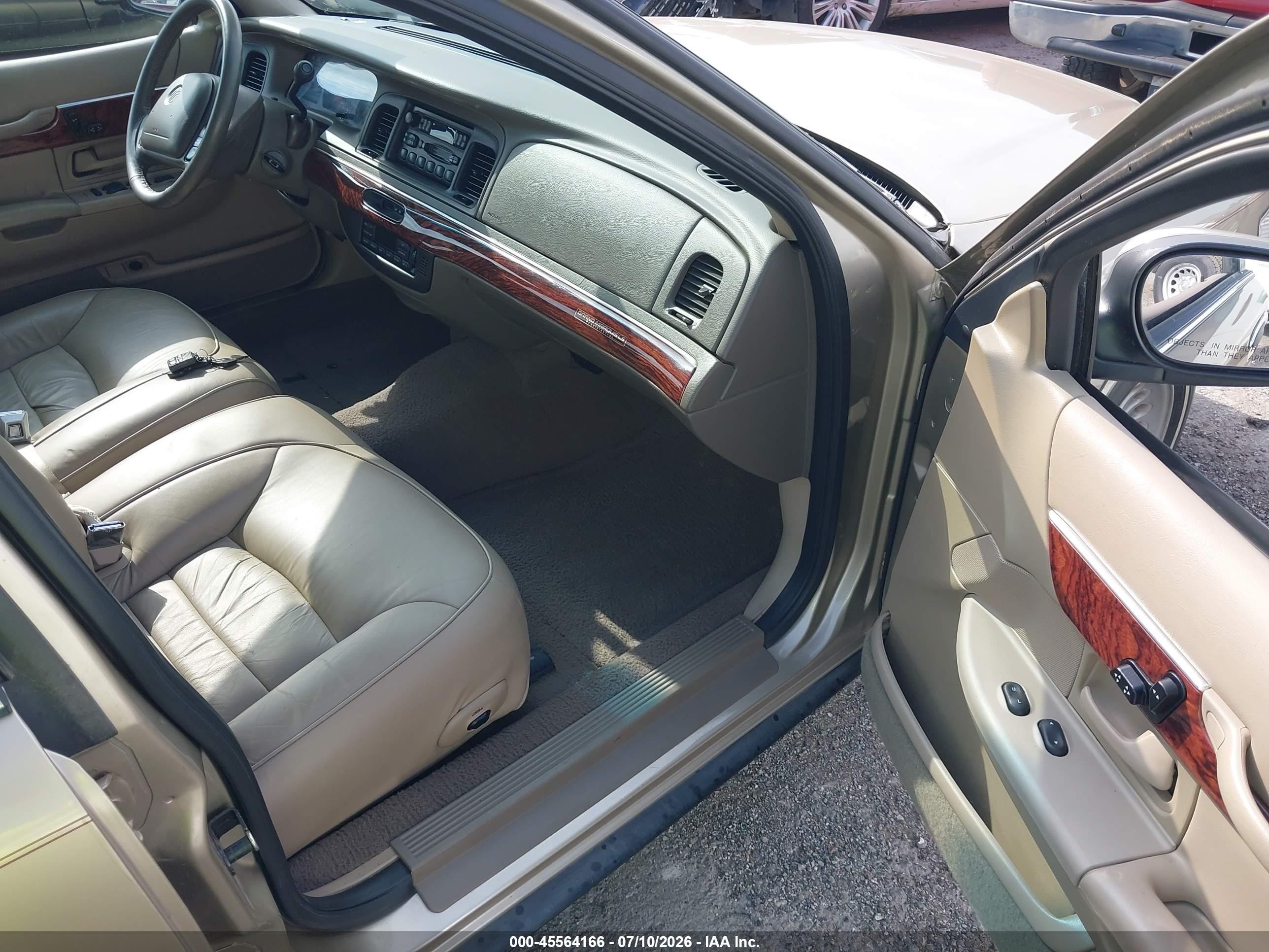 2000 Mercury Grand Marquis Ls Gold vin: 2MEFM75W2YX689863