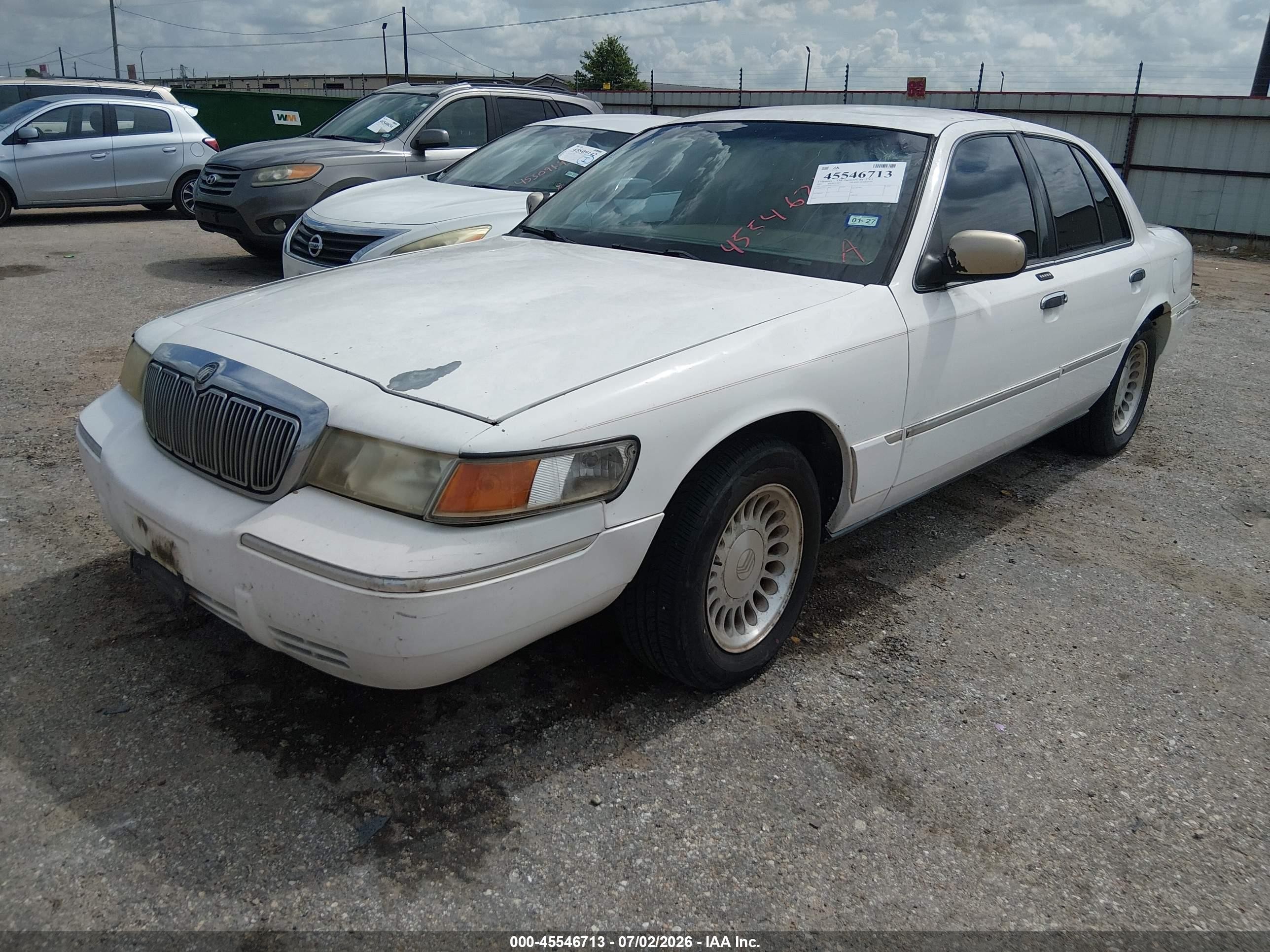 2001 Mercury Grand Marquis Ls White vin: 2MEFM75W31X612523