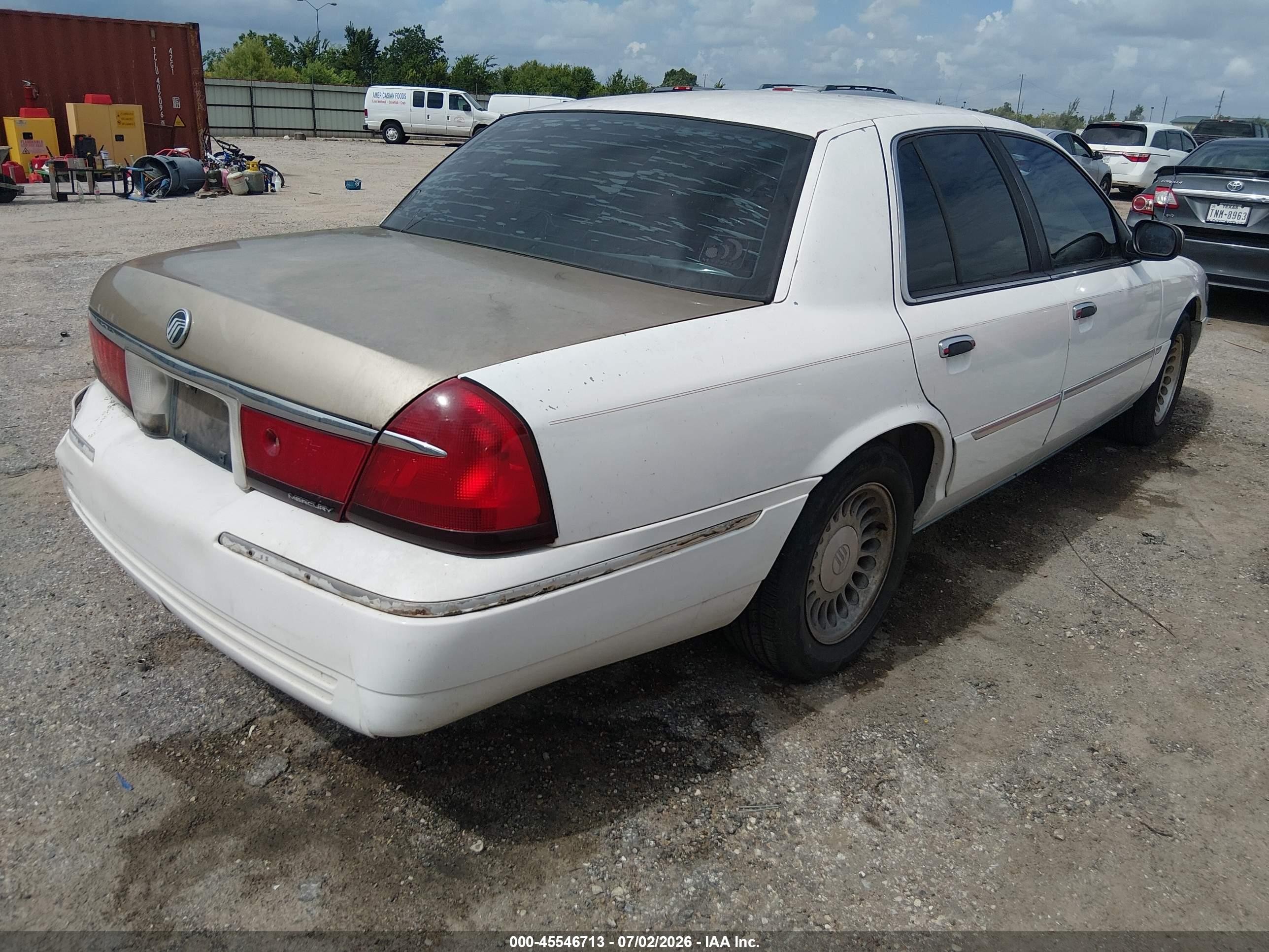 2001 Mercury Grand Marquis Ls White vin: 2MEFM75W31X612523