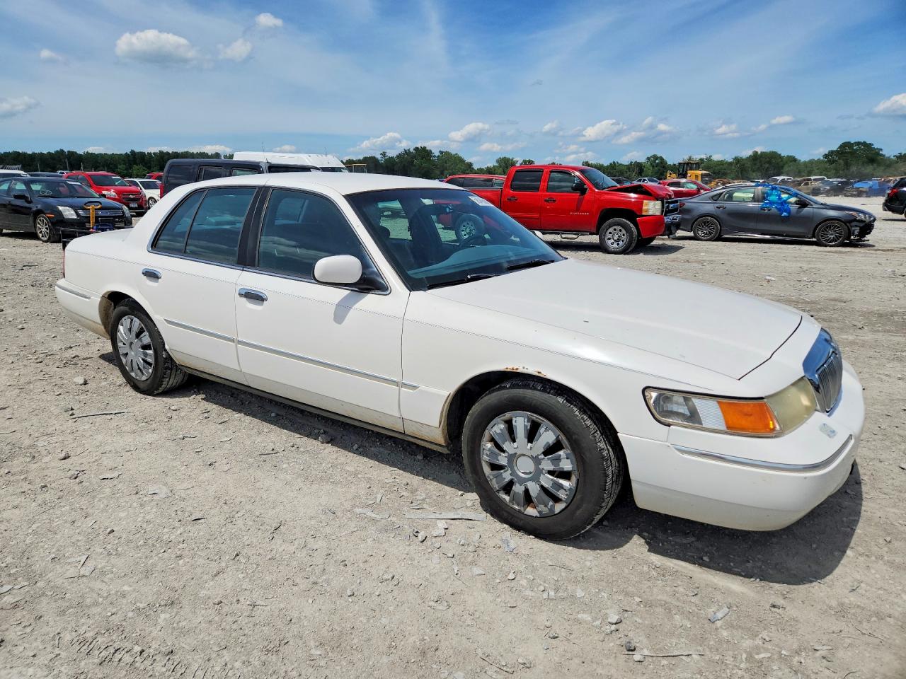 2001 Mercury Grand Marquis Ls White vin: 2MEFM75W31X624137
