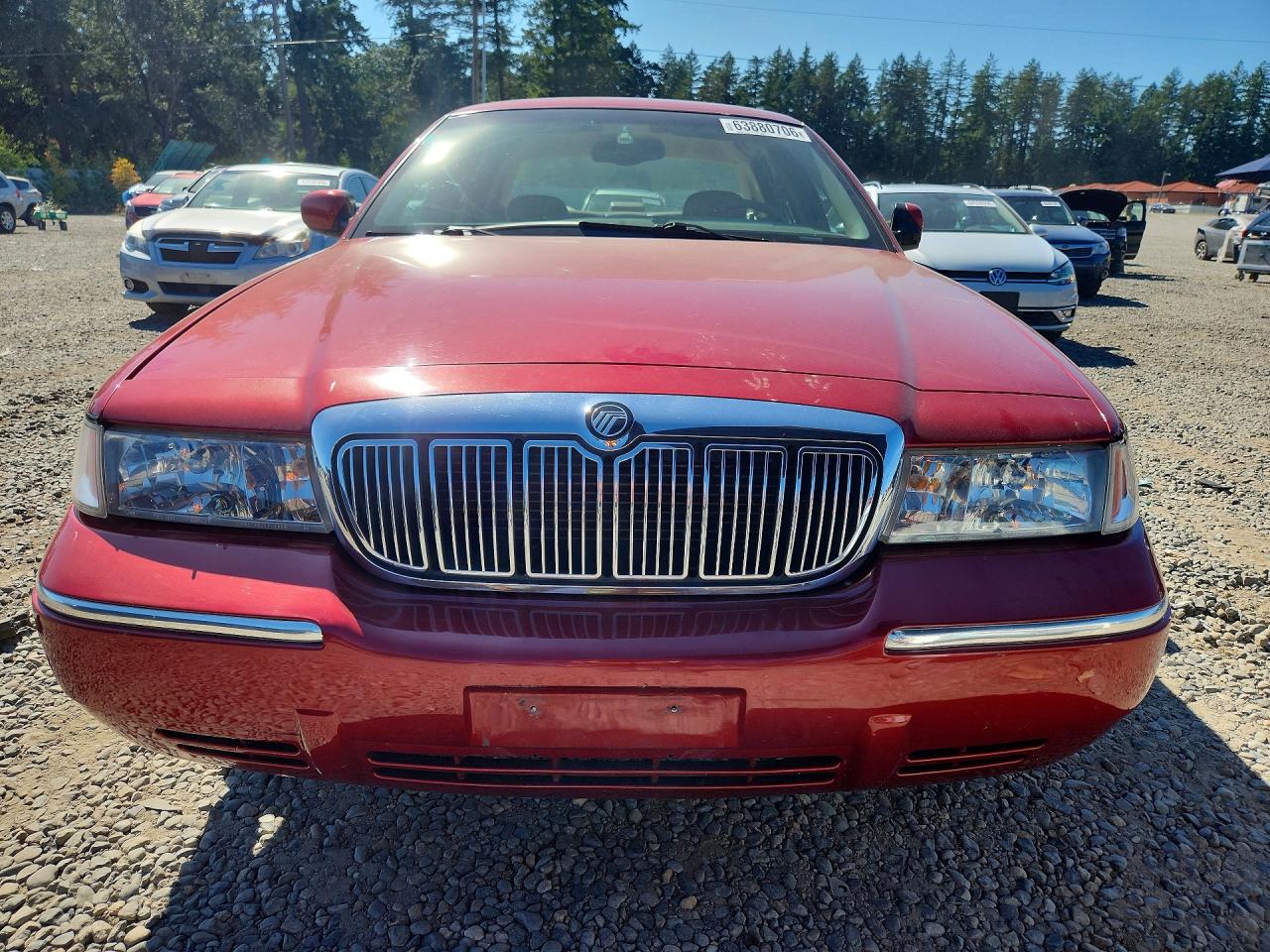 2001 Mercury Grand Marquis Ls Maroon vin: 2MEFM75W31X632920