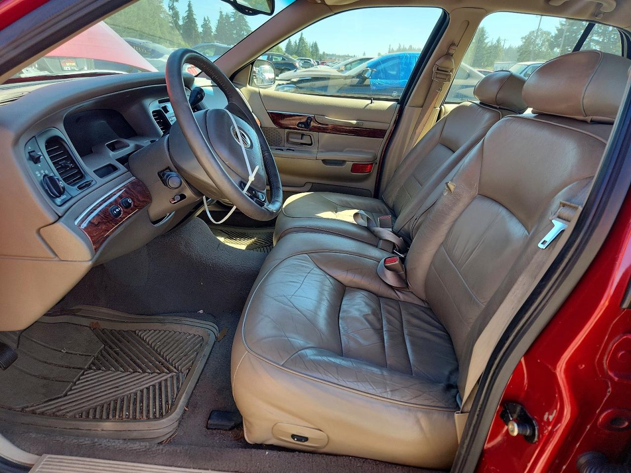 2001 Mercury Grand Marquis Ls Maroon vin: 2MEFM75W31X632920