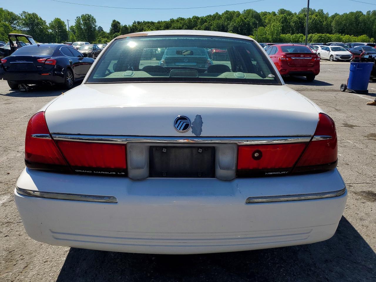 2001 Mercury Grand Marquis Ls White vin: 2MEFM75W31X635834