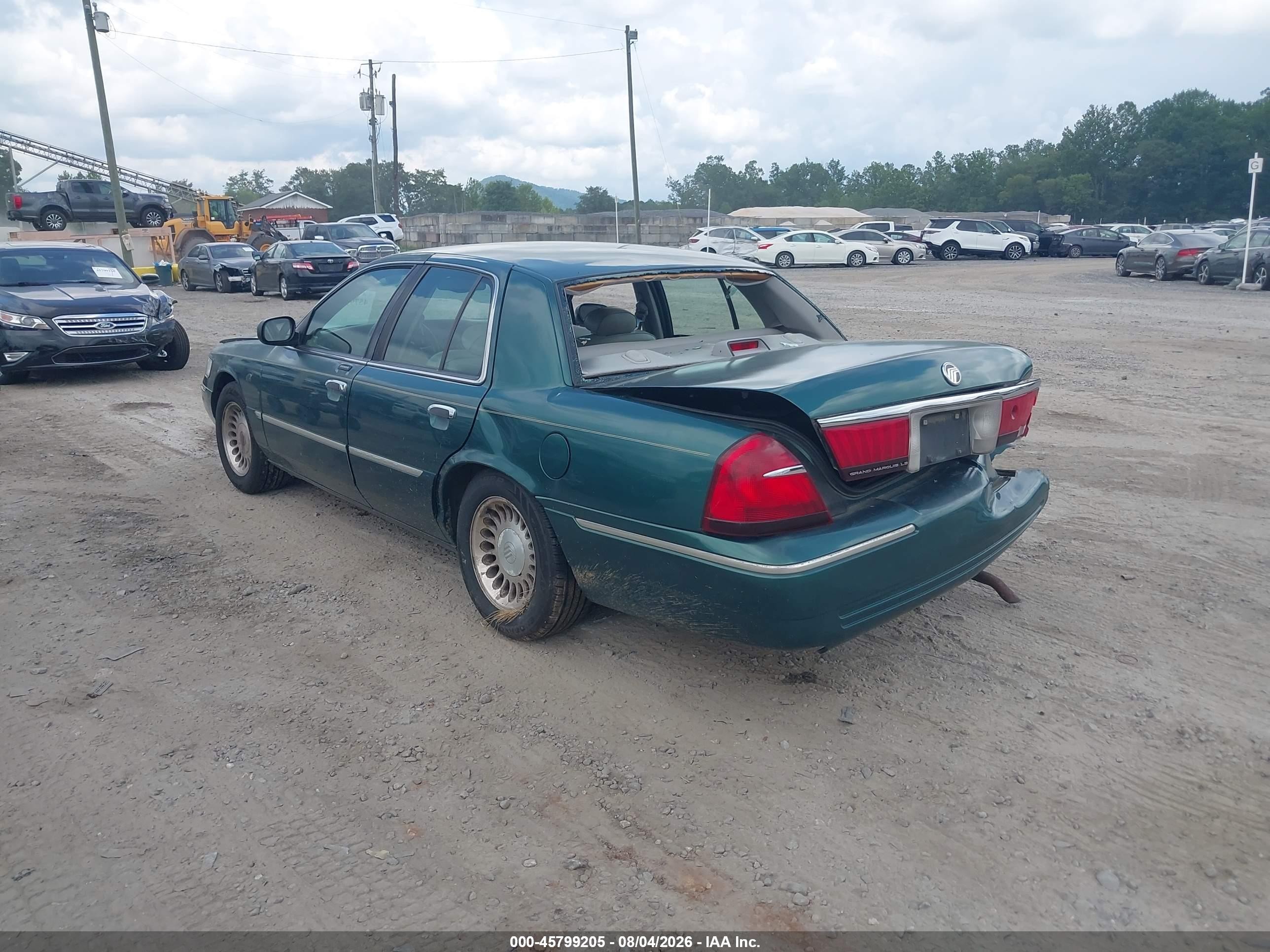 2001 Mercury Grand Marquis Ls Green vin: 2MEFM75W31X653816