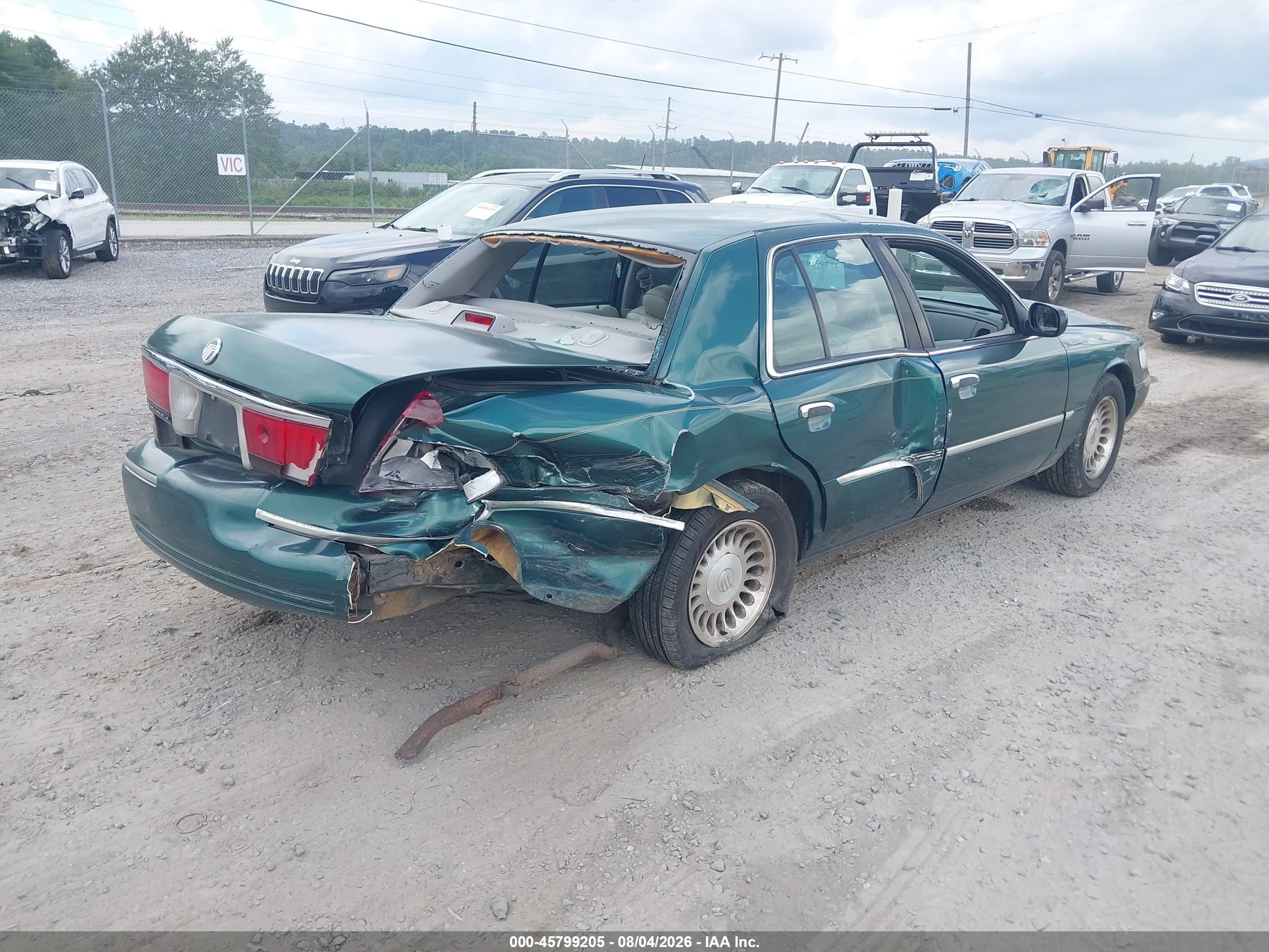 2001 Mercury Grand Marquis Ls Green vin: 2MEFM75W31X653816