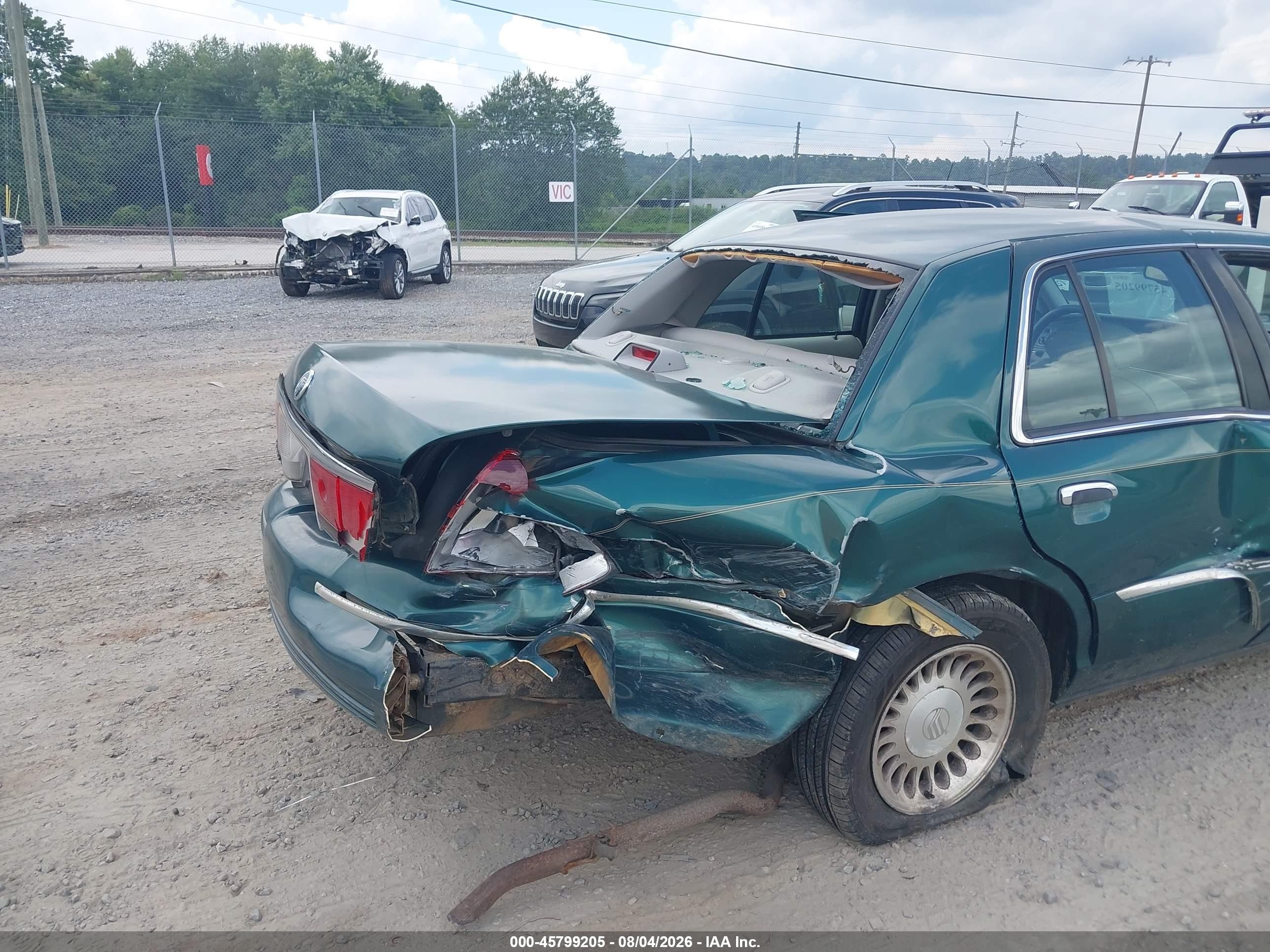 2001 Mercury Grand Marquis Ls Green vin: 2MEFM75W31X653816