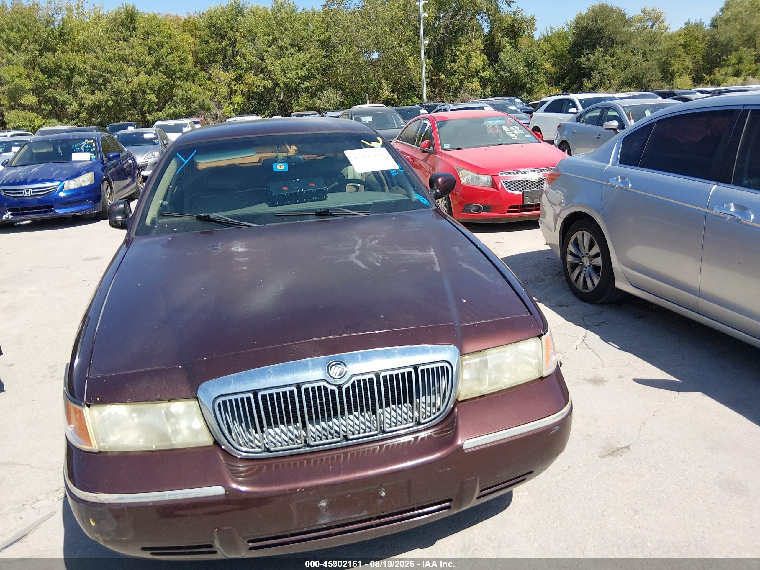 2001 Mercury Grand Marquis Ls Коричневый vin: 2MEFM75W31X658174