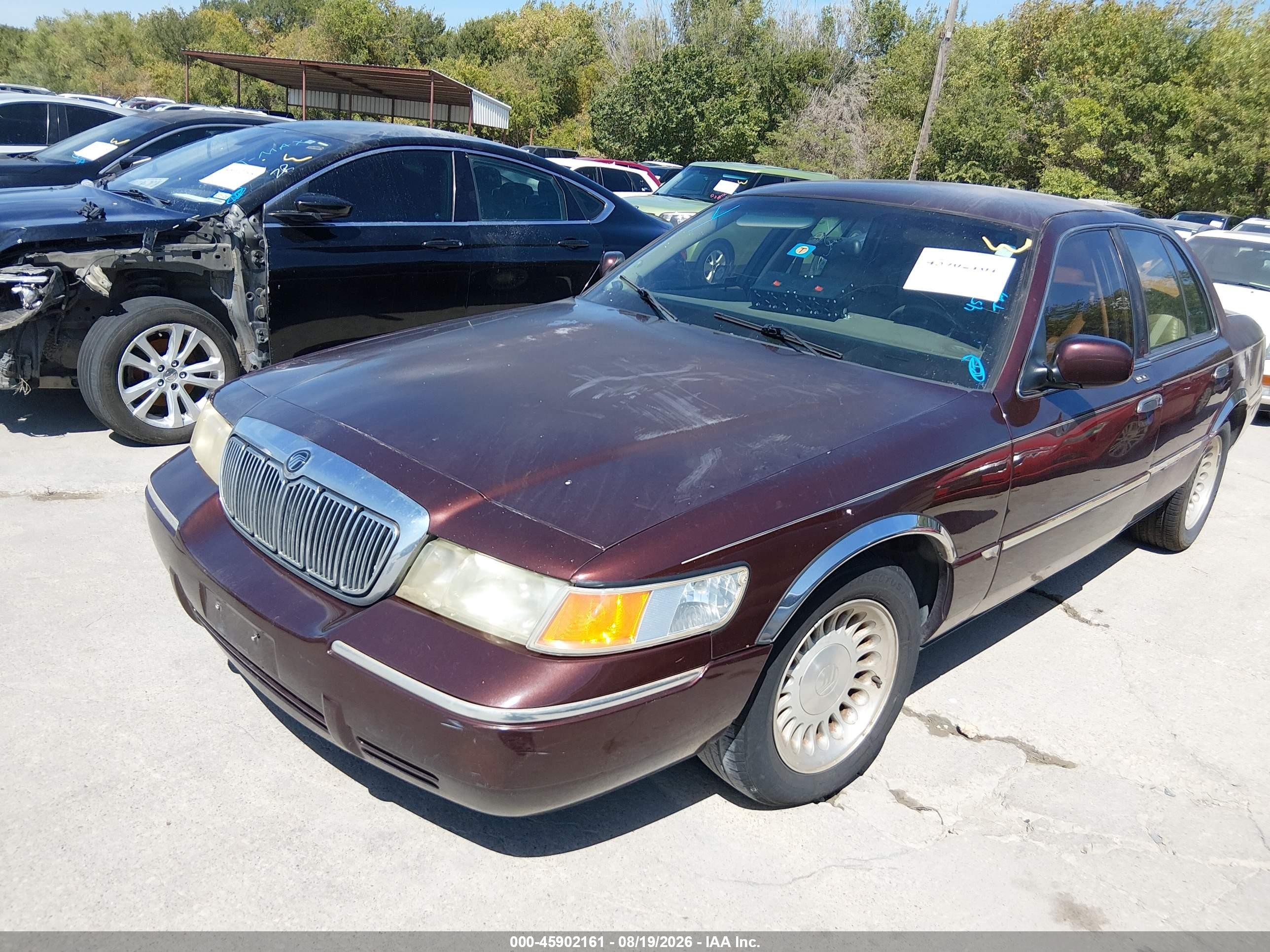 2001 Mercury Grand Marquis Ls Коричневый vin: 2MEFM75W31X658174