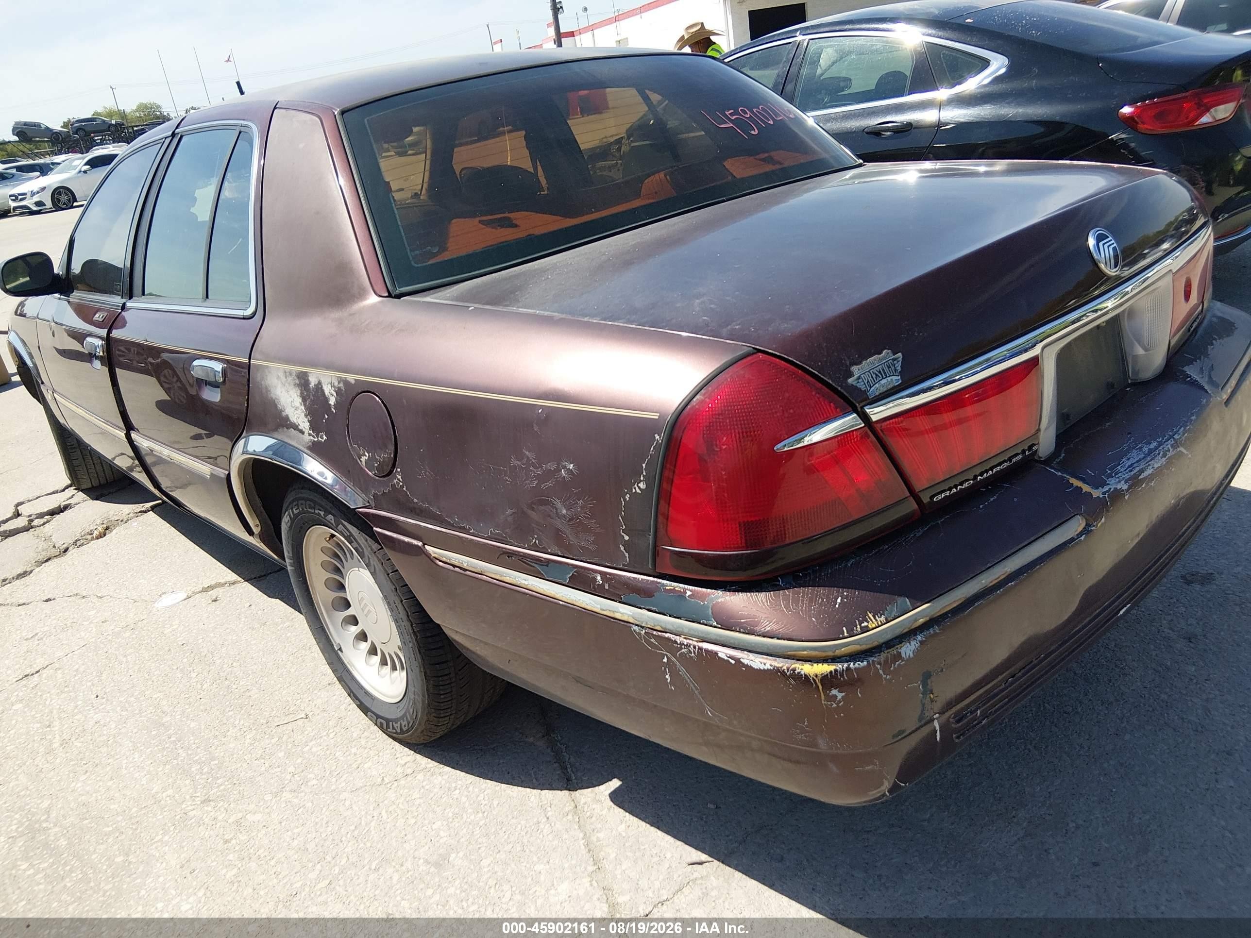 2001 Mercury Grand Marquis Ls Коричневый vin: 2MEFM75W31X658174