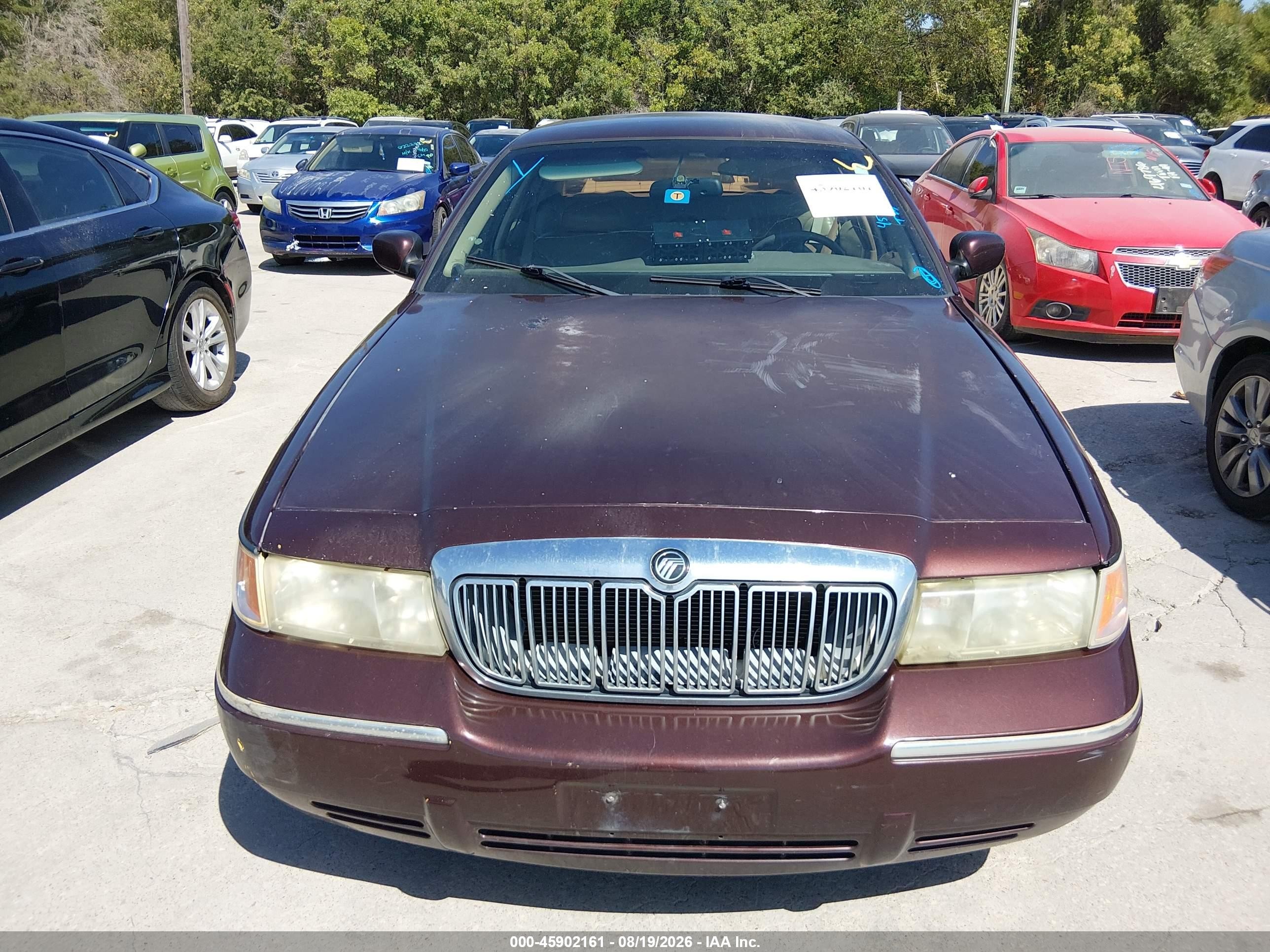 2001 Mercury Grand Marquis Ls Коричневый vin: 2MEFM75W31X658174