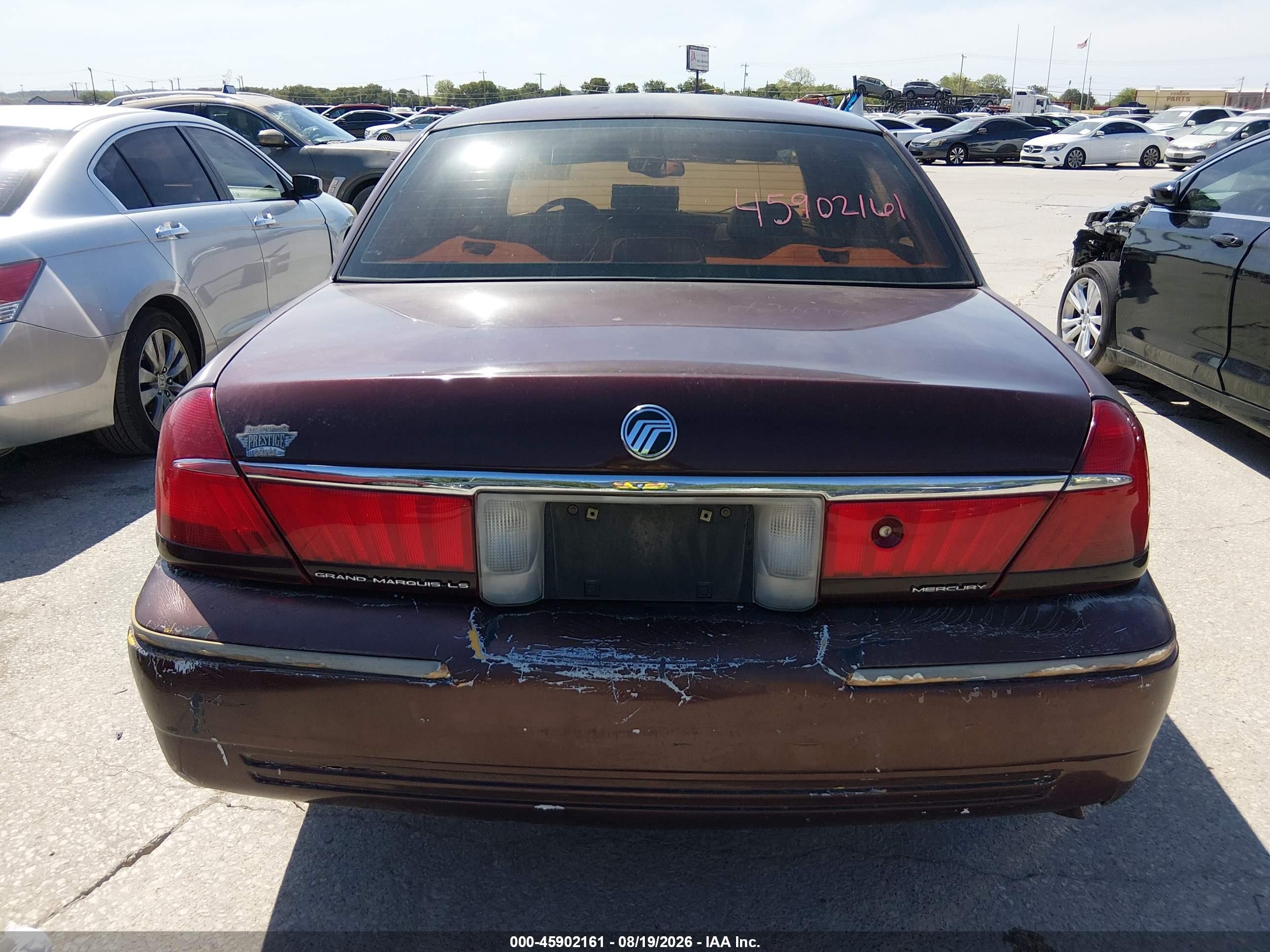 2001 Mercury Grand Marquis Ls Коричневый vin: 2MEFM75W31X658174