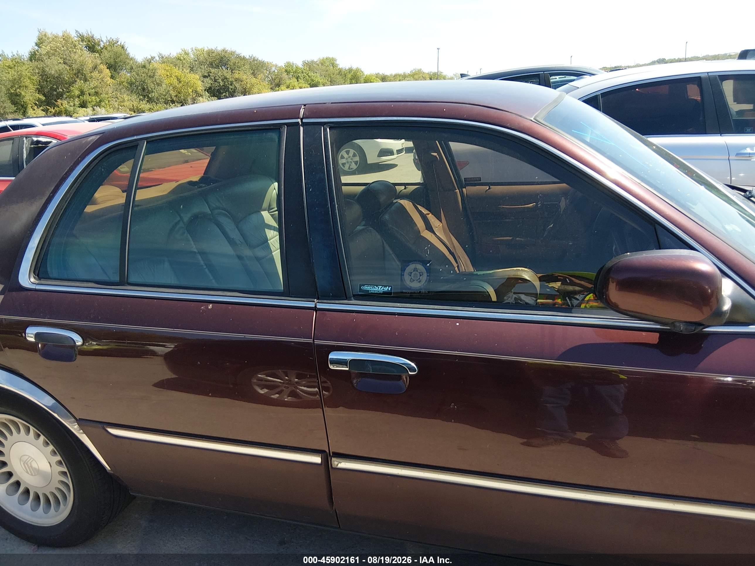 2001 Mercury Grand Marquis Ls Коричневый vin: 2MEFM75W31X658174