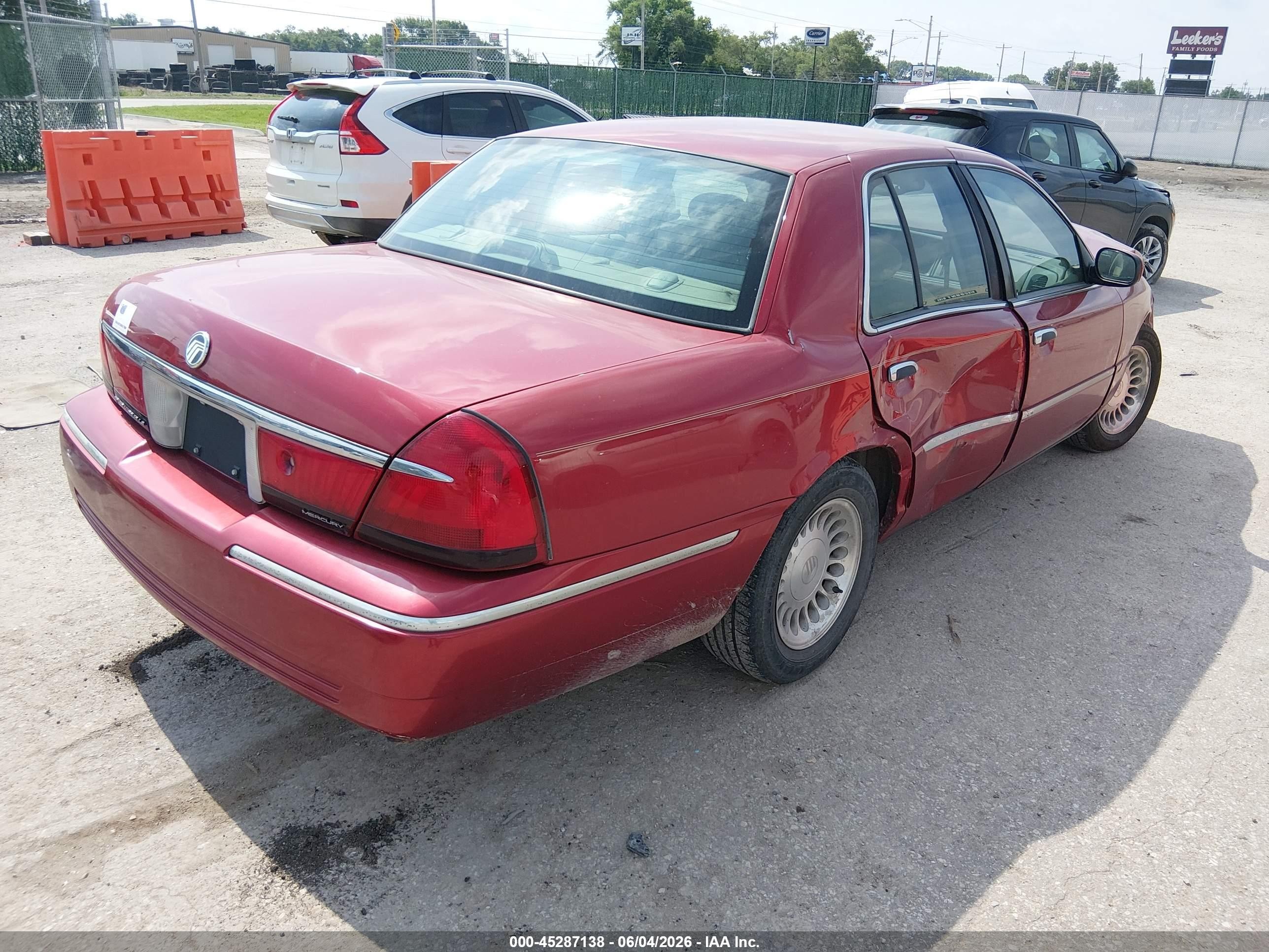 2001 Mercury Grand Marquis Ls Красный vin: 2MEFM75W31X668073