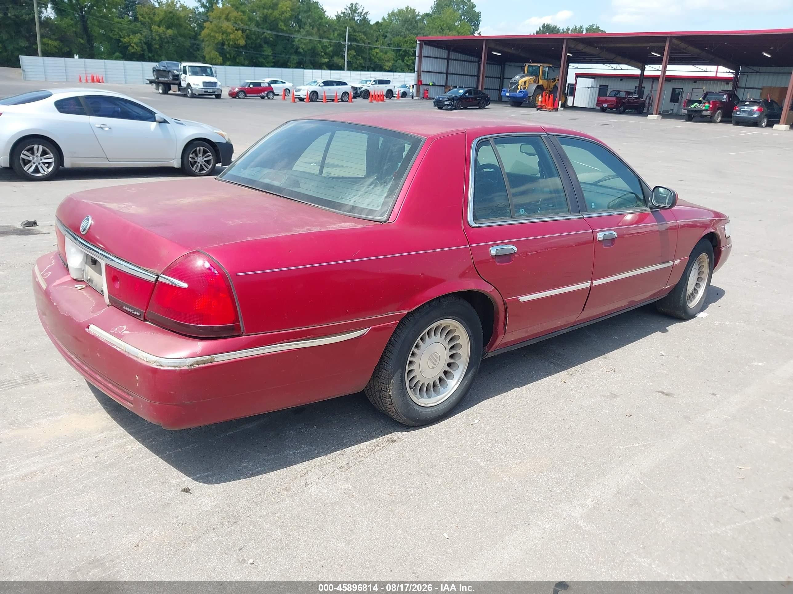 2001 Mercury Grand Marquis Ls Burgundy vin: 2MEFM75W31X680398