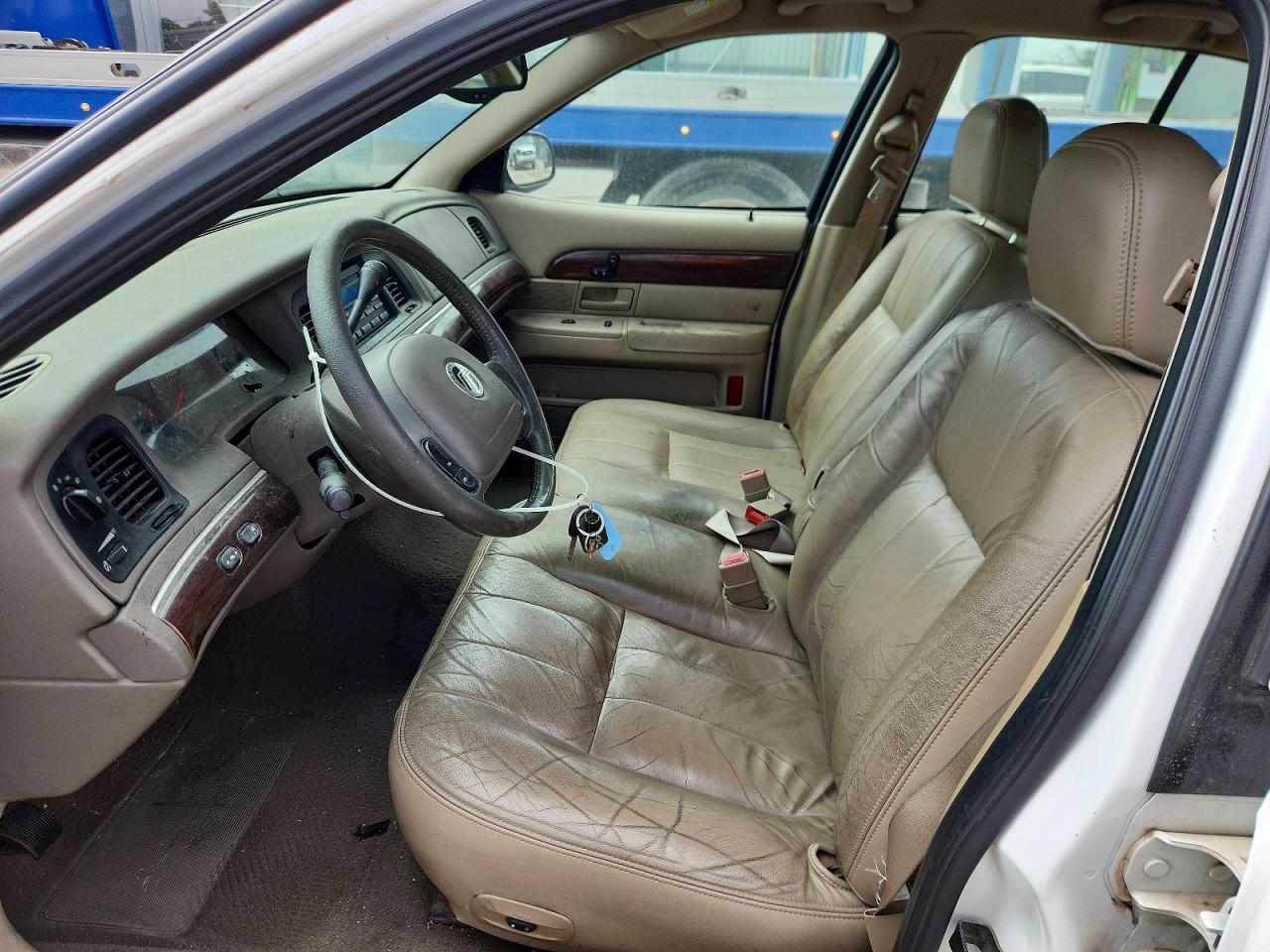 2003 Mercury Grand Marquis Ls White vin: 2MEFM75W33X669419