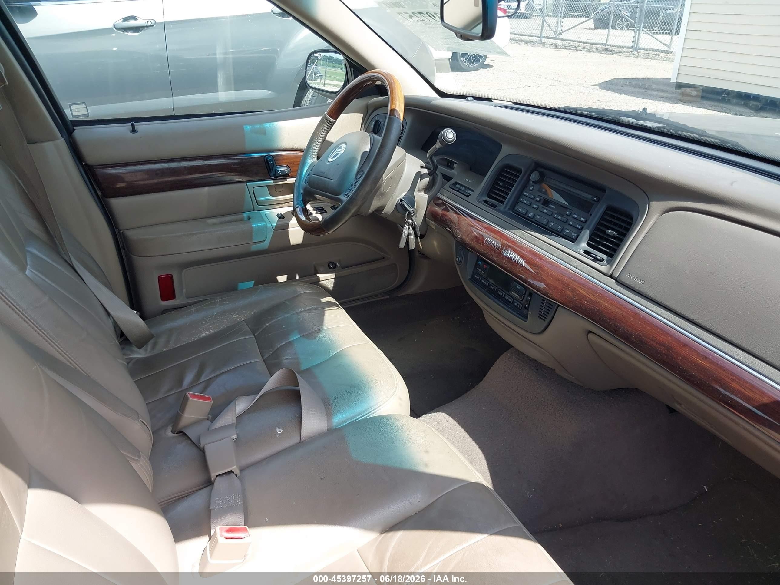 2003 Mercury Grand Marquis Ls Champagne vin: 2MEFM75W33X672272