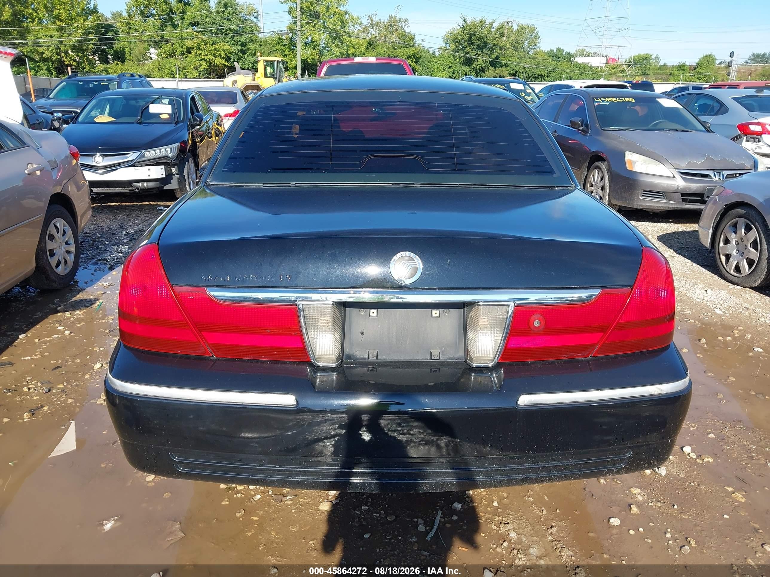 2004 Mercury Grand Marquis Ls Black vin: 2MEFM75W34X623235