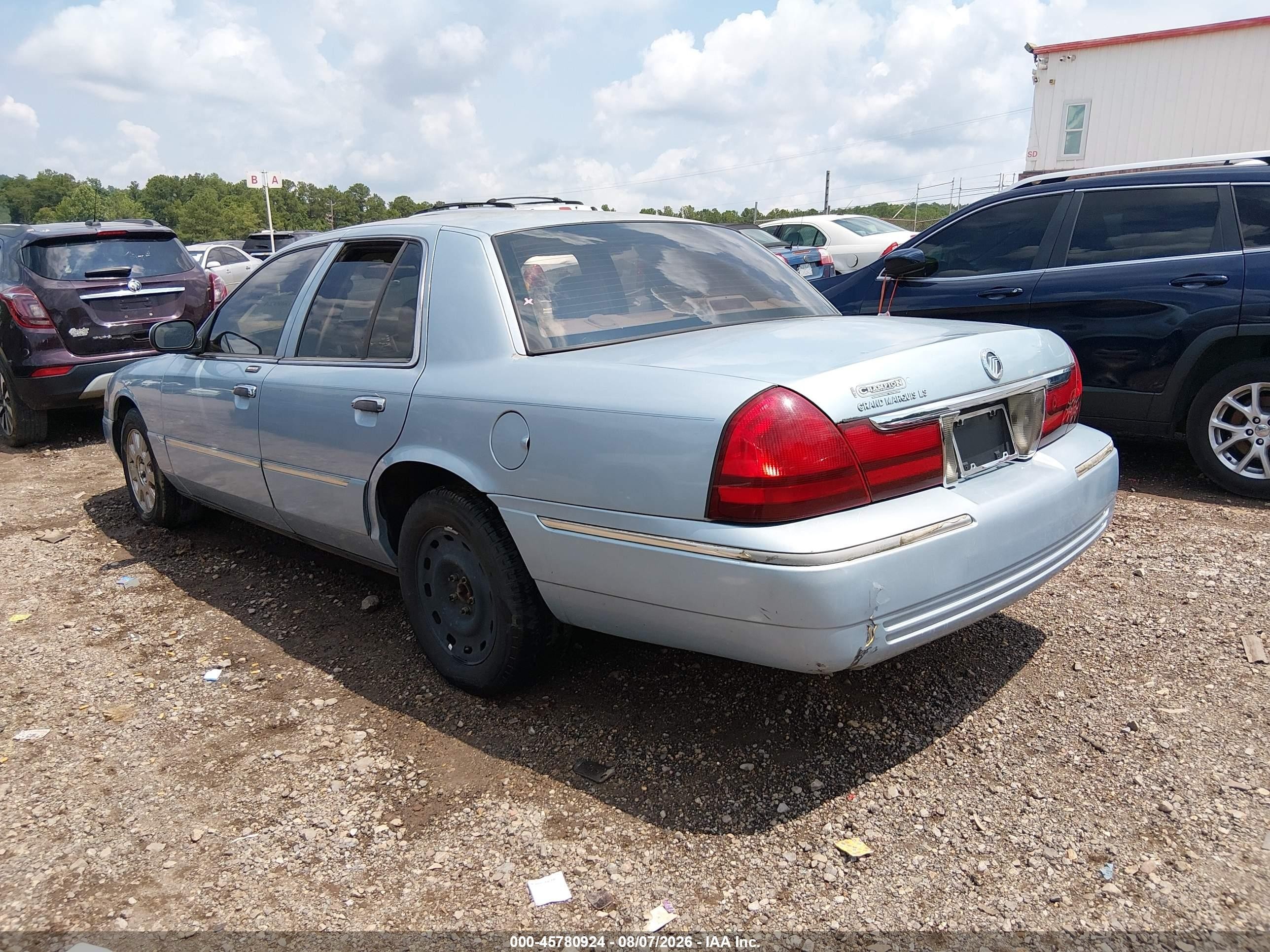 2004 Mercury Grand Marquis Ls Blue vin: 2MEFM75W34X678140