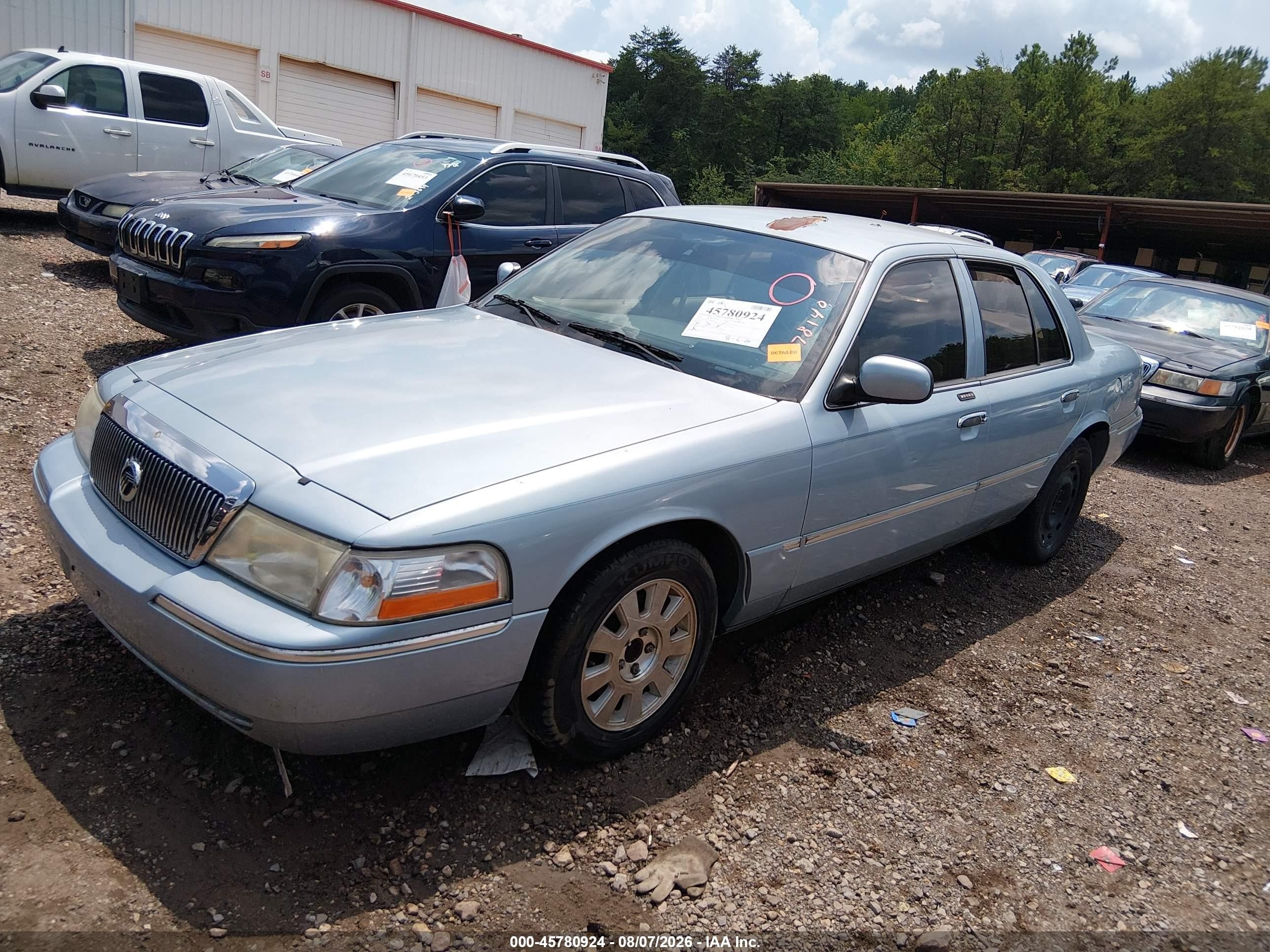 2004 Mercury Grand Marquis Ls Blue vin: 2MEFM75W34X678140