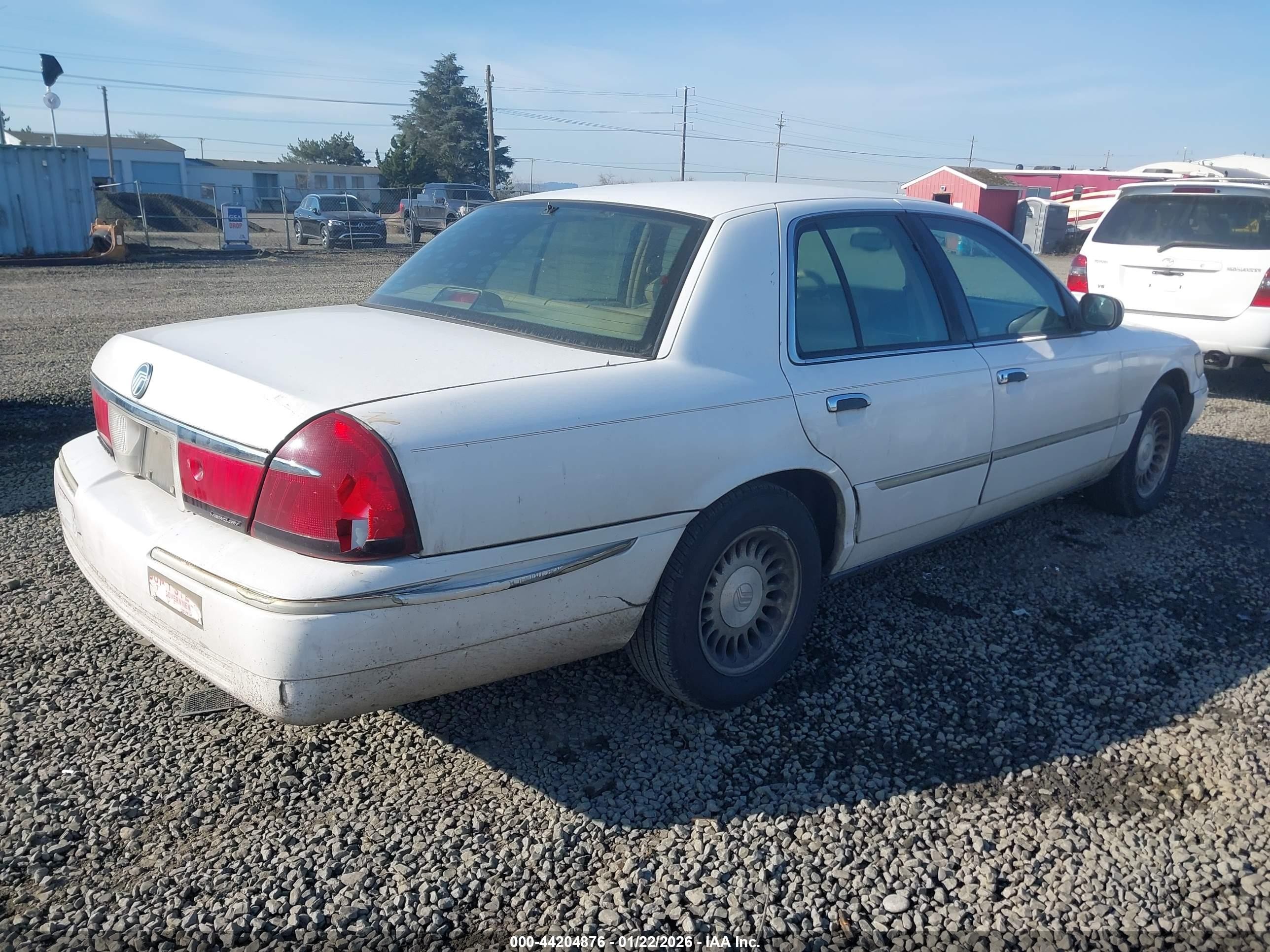 1998 Mercury Grand Marquis   White vin: 2MEFM75W3WX625523