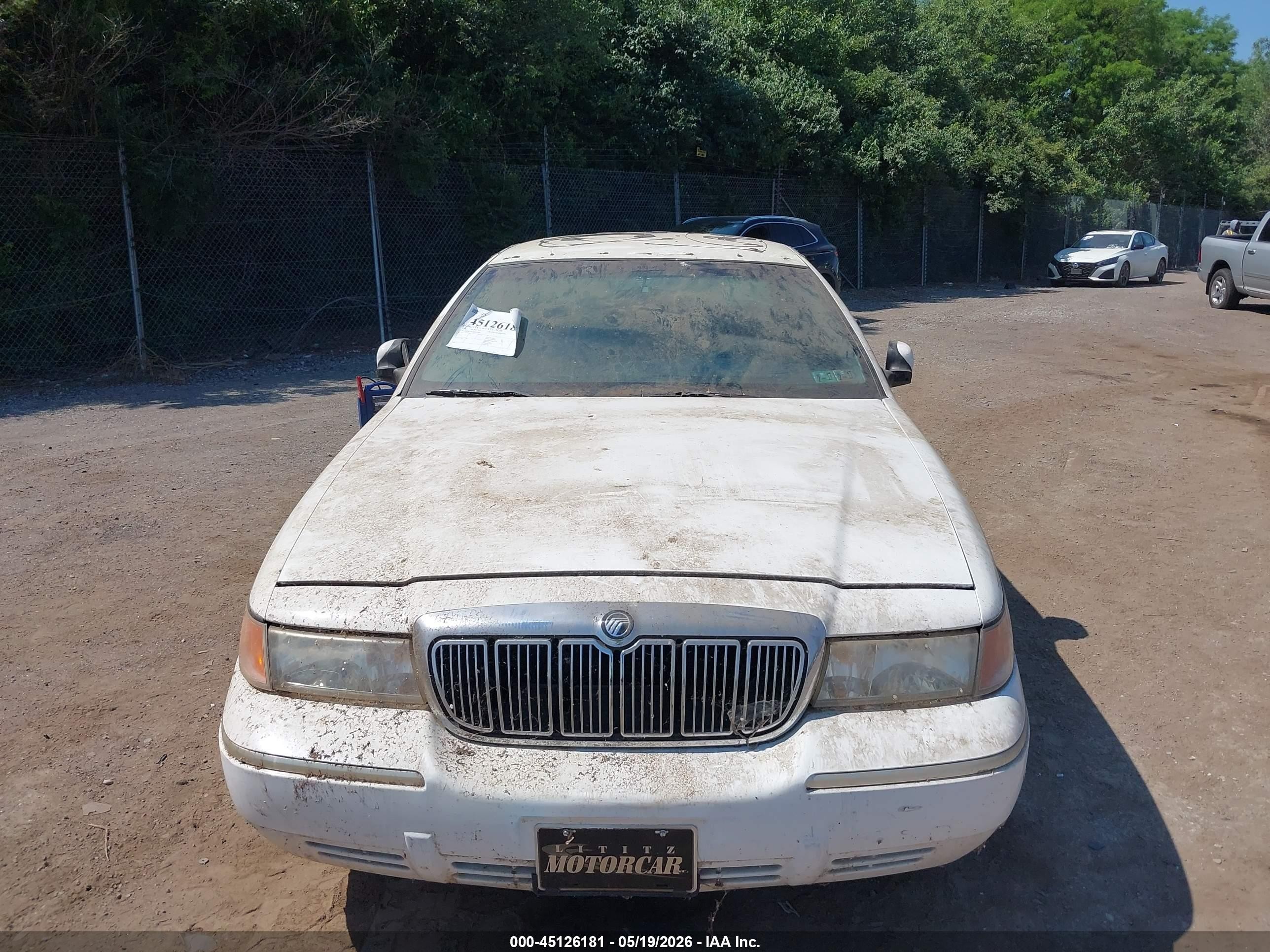 1998 Mercury Grand Marquis   White vin: 2MEFM75W3WX653080