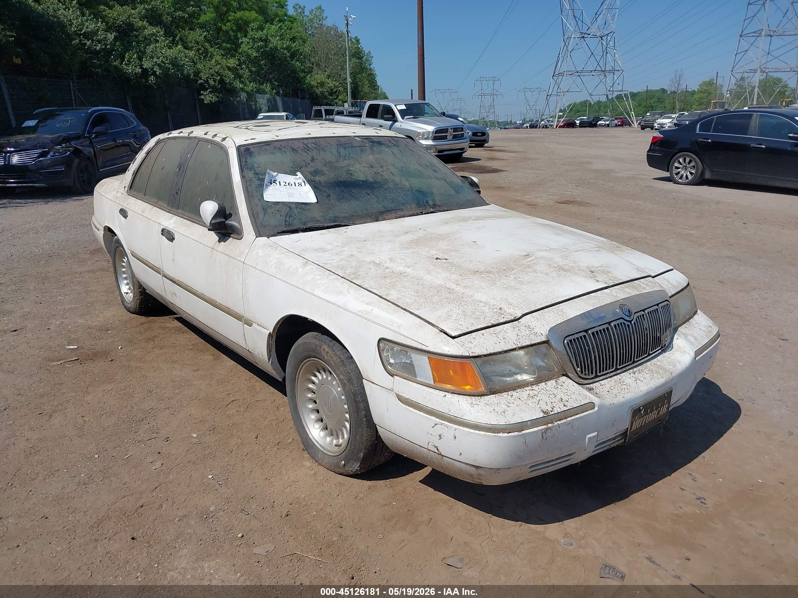 1998 Mercury Grand Marquis   White vin: 2MEFM75W3WX653080