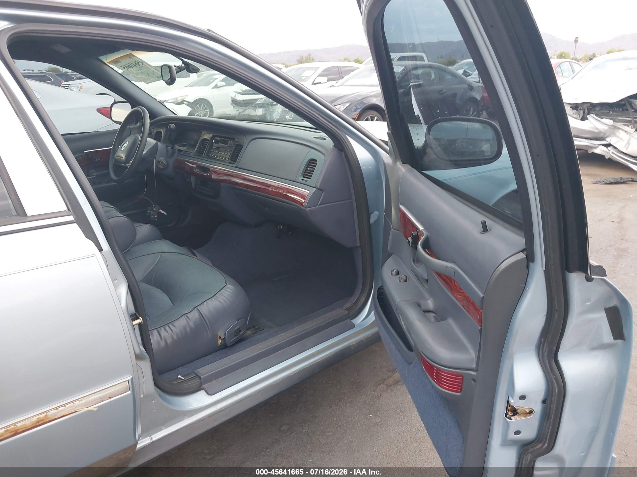 2001 Mercury Grand Marquis Ls Light Blue vin: 2MEFM75W41X663657