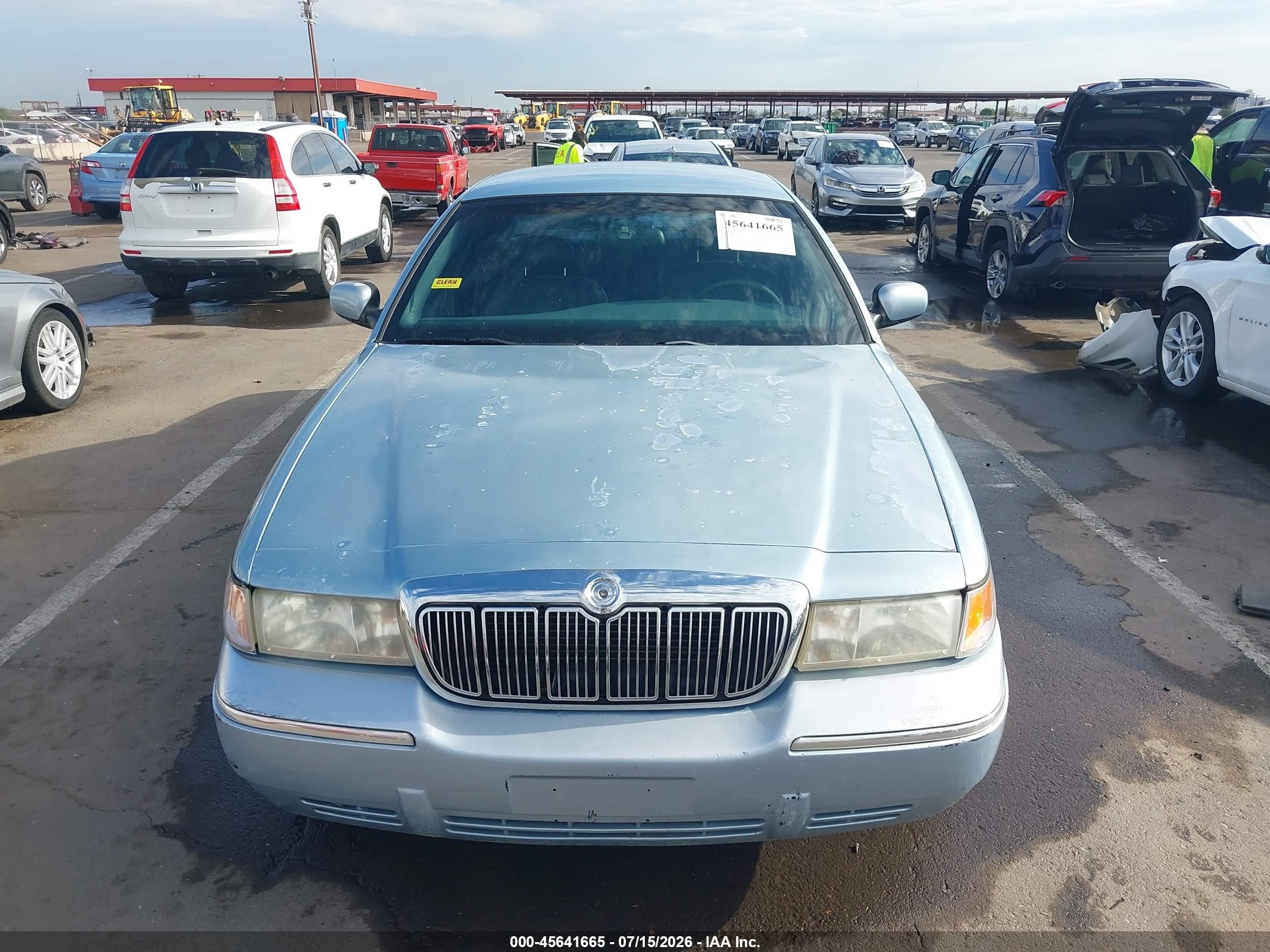 2001 Mercury Grand Marquis Ls Light Blue vin: 2MEFM75W41X663657