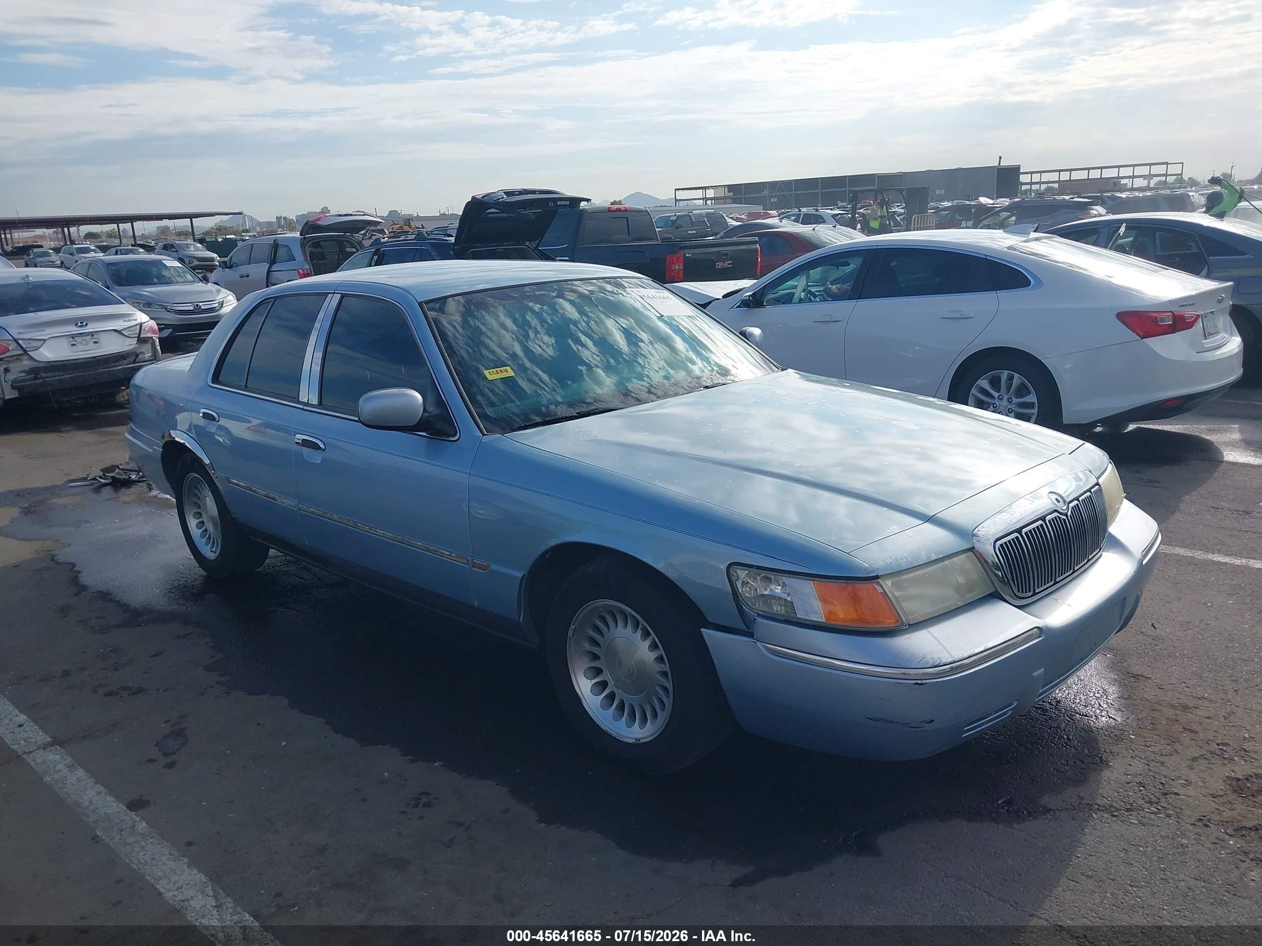 2001 Mercury Grand Marquis Ls Light Blue vin: 2MEFM75W41X663657