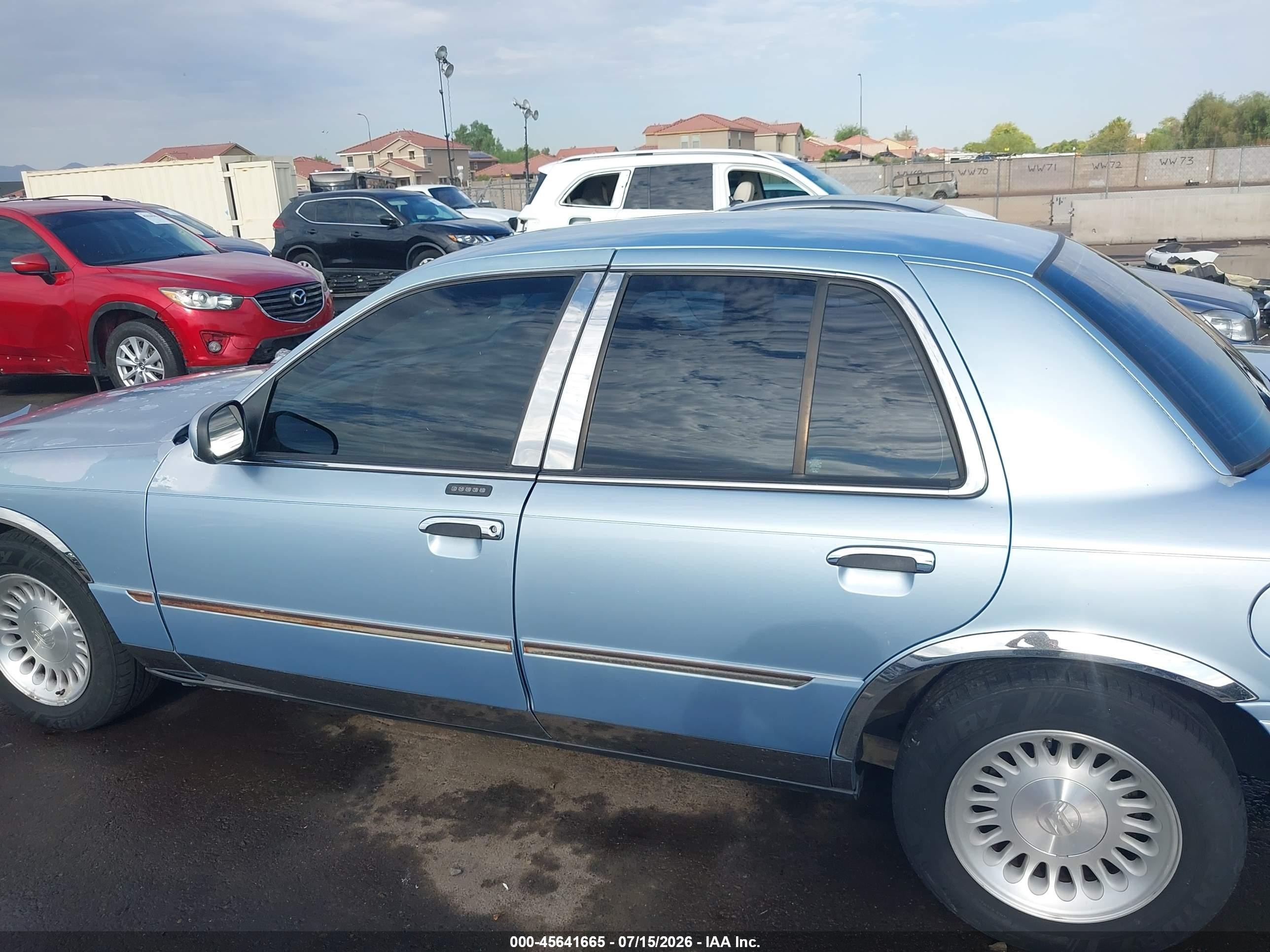 2001 Mercury Grand Marquis Ls Light Blue vin: 2MEFM75W41X663657