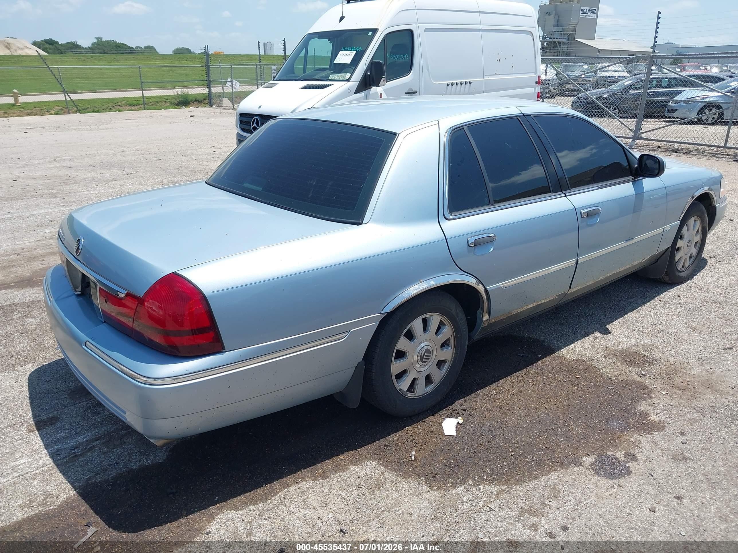 2003 Mercury Grand Marquis Ls Light Blue vin: 2MEFM75W43X640091