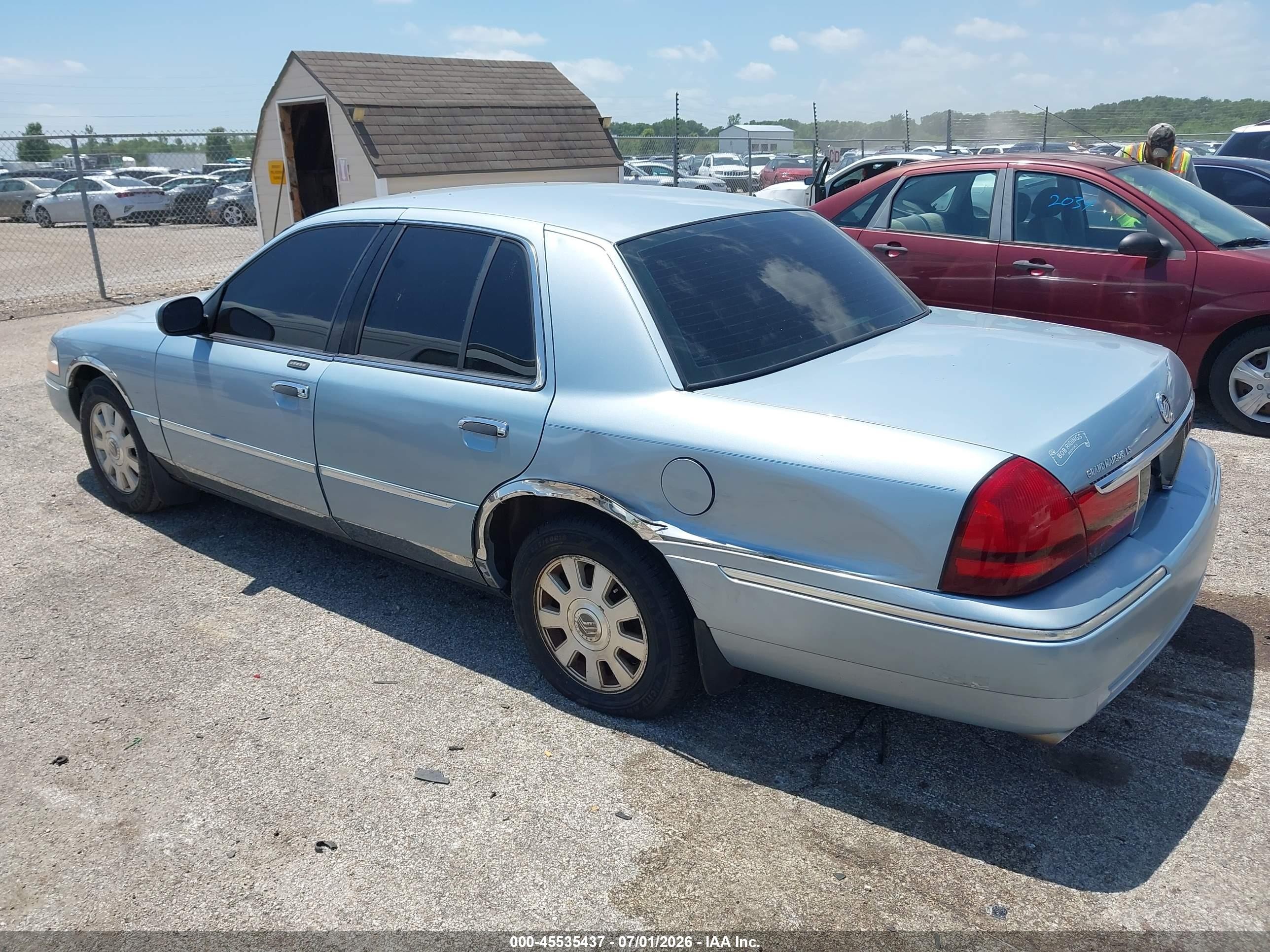 2003 Mercury Grand Marquis Ls Light Blue vin: 2MEFM75W43X640091