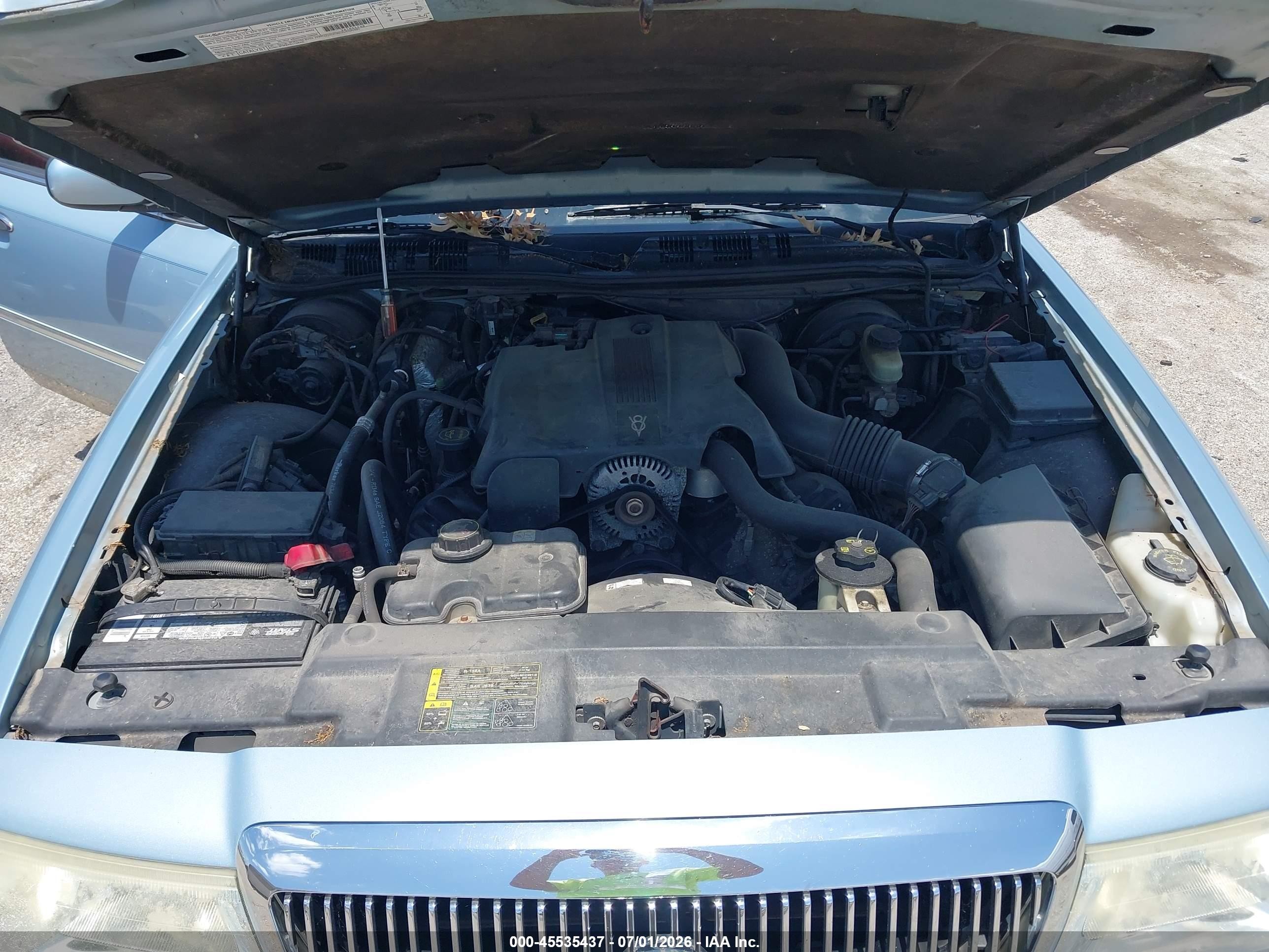 2003 Mercury Grand Marquis Ls Light Blue vin: 2MEFM75W43X640091