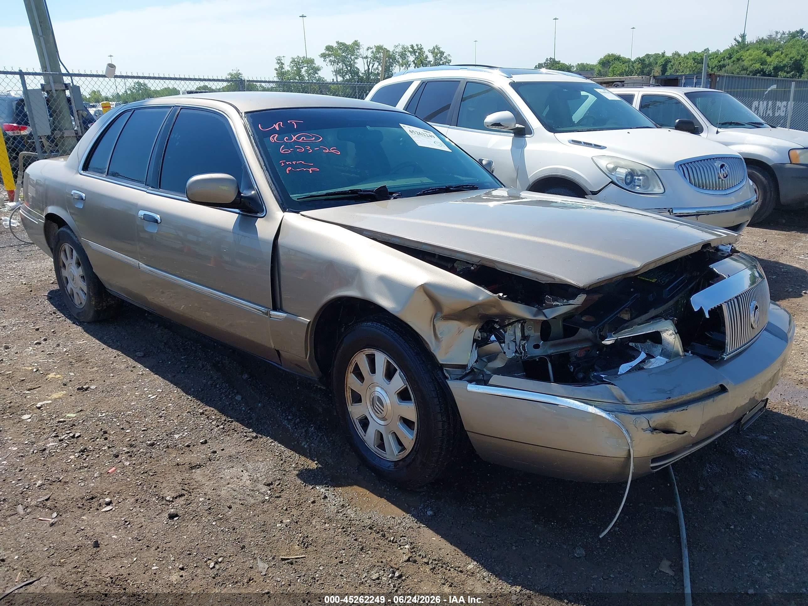 2003 Mercury Grand Marquis Ls Gold vin: 2MEFM75W43X643136