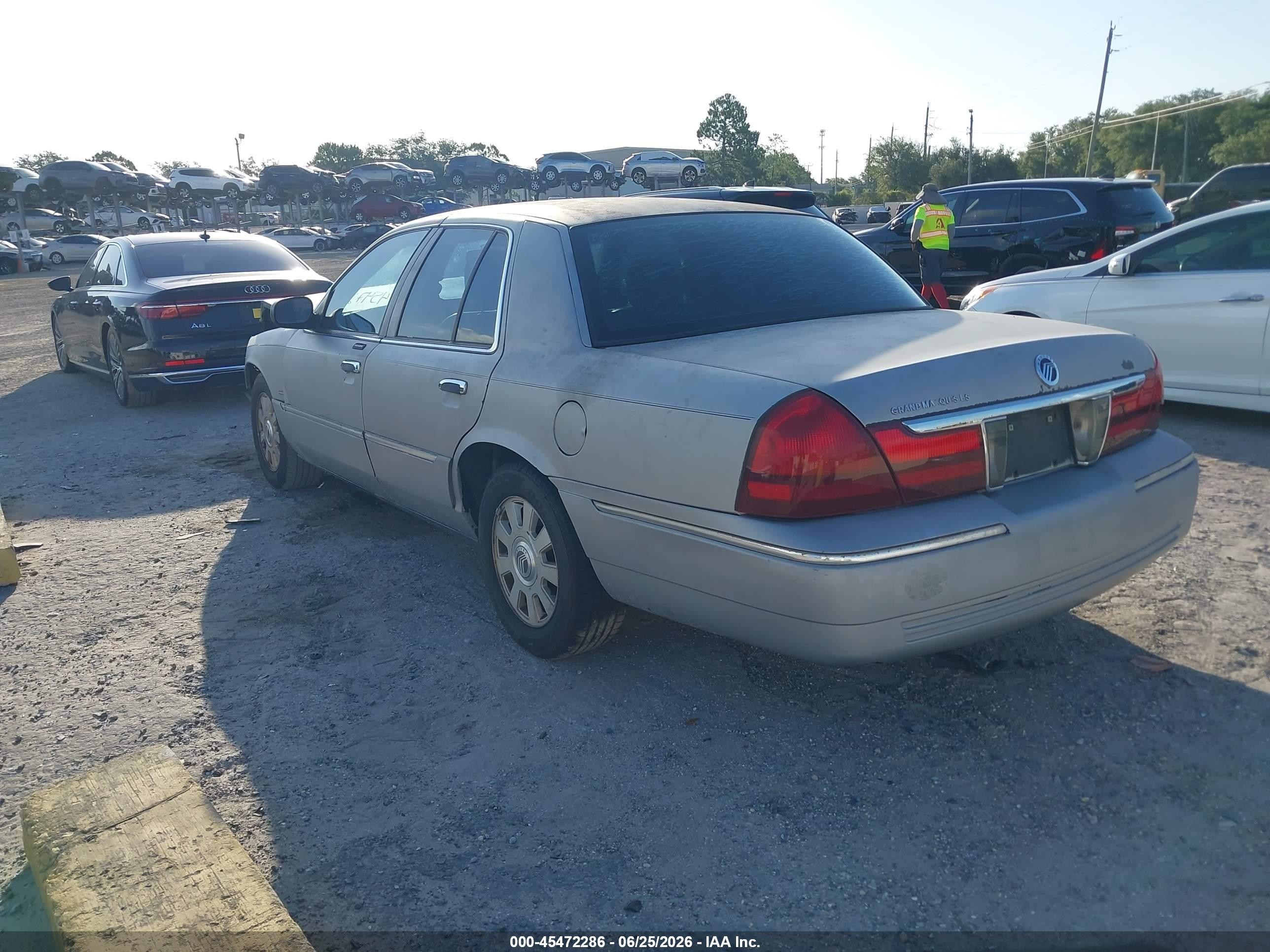 2003 Mercury Grand Marquis Ls Silver vin: 2MEFM75W43X680607